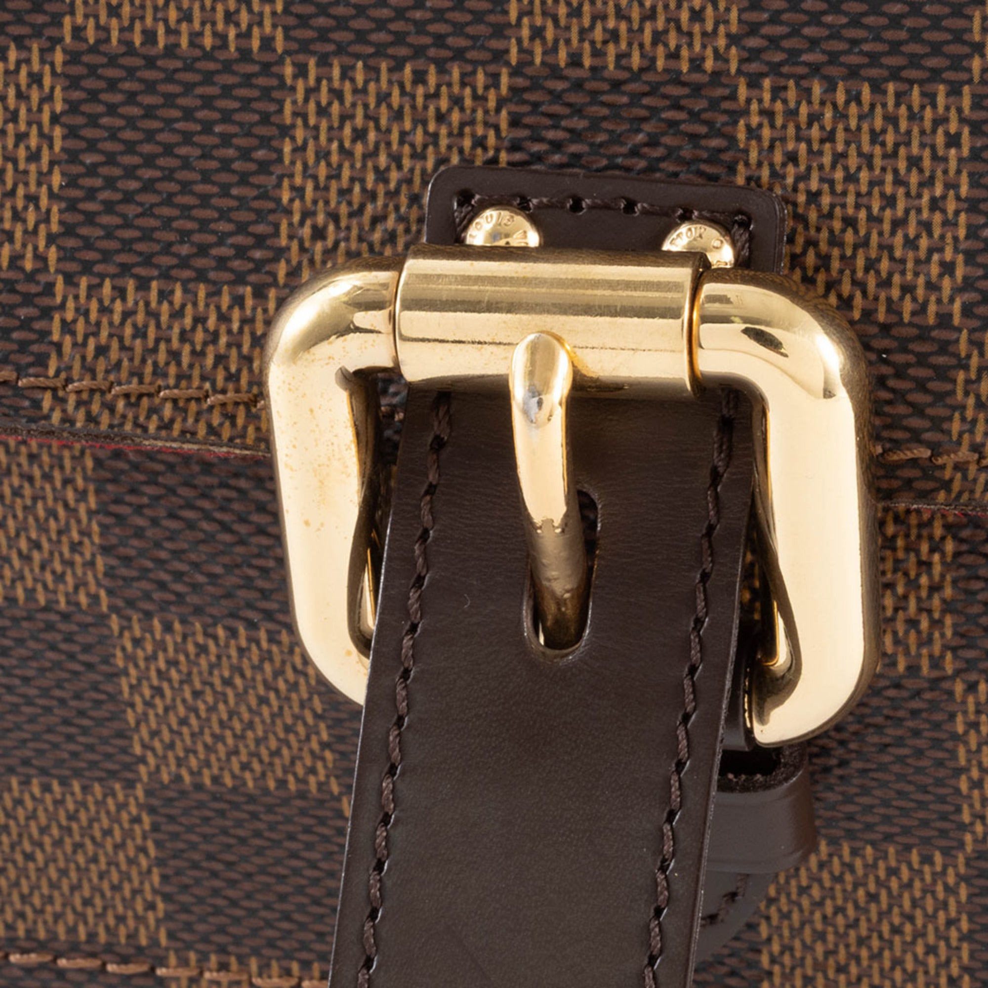 Louis Vuitton Damier Canvas Ebene Damier Canvas Handbag (Pre-Owned)