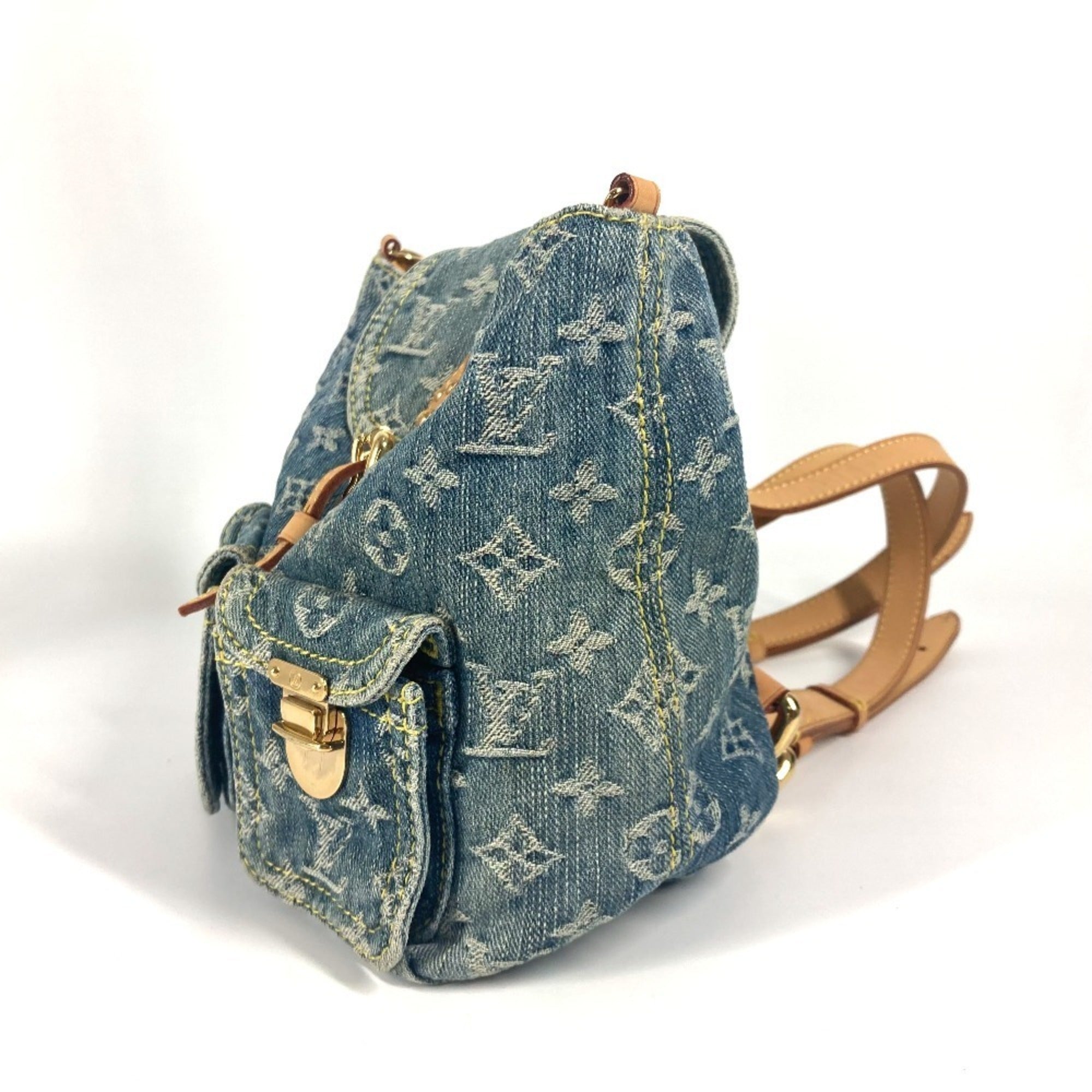 Louis Vuitton Blue Monogram Monogram Denim Backpack (Pre-Owned)