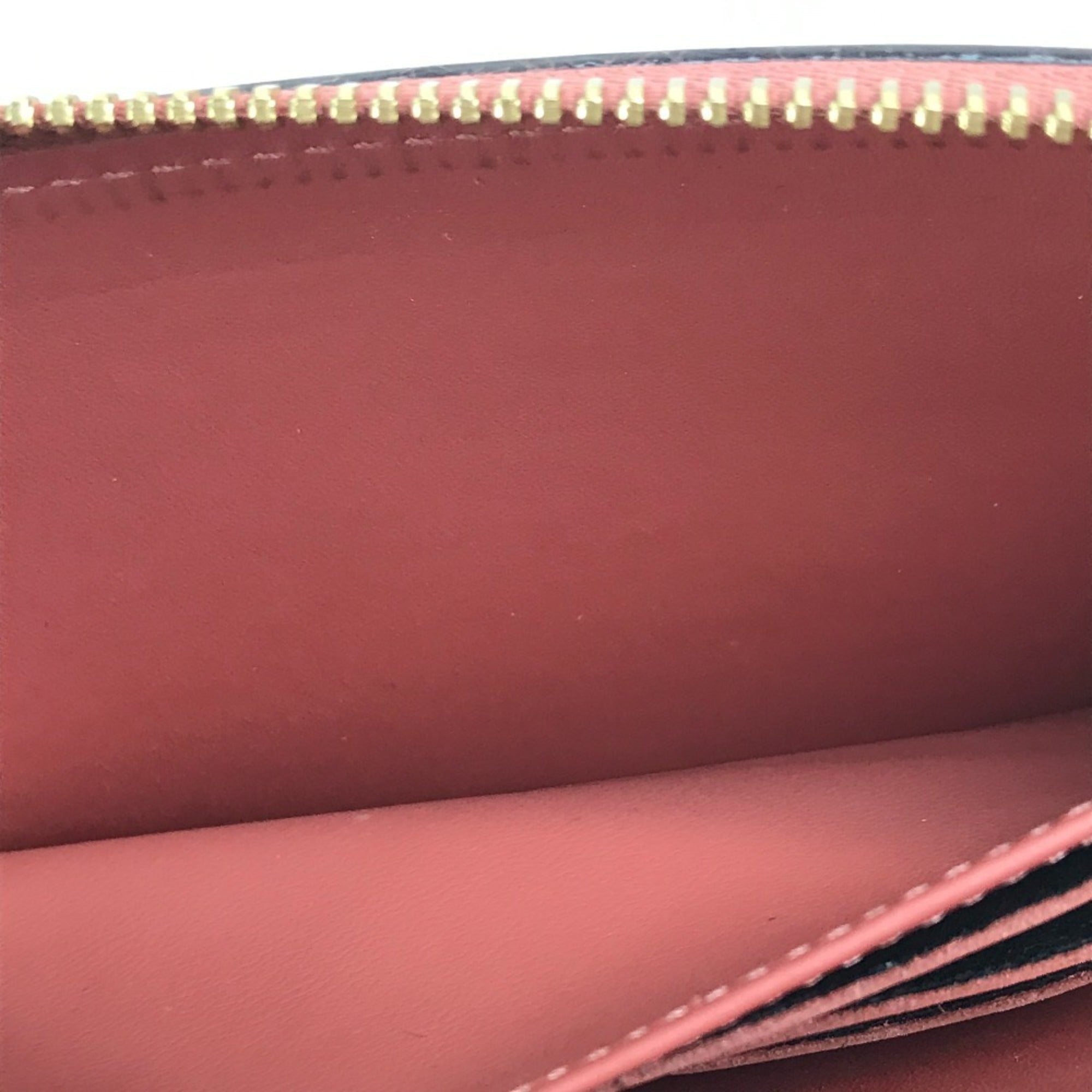 Louis Vuitton Monogram Monogram Pink Beige Monogram Patent Leather Long Wallet (Bi-Fold) (Pre-Owned)