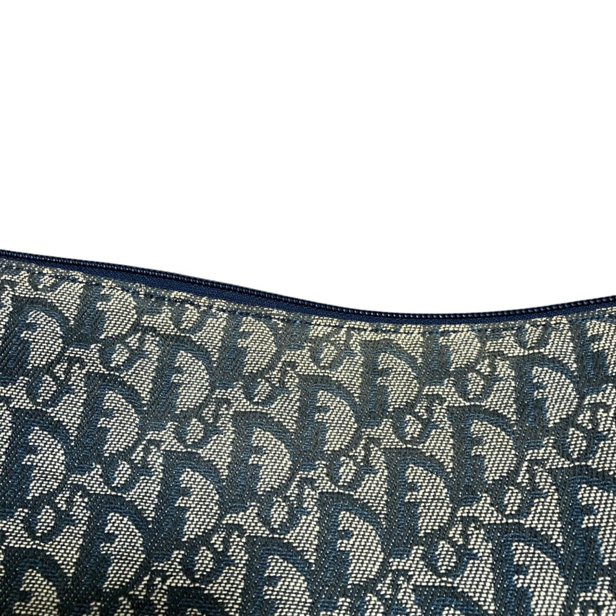 Christian Dior Navy Canvas Shoulder Bag (Pre-Owned)