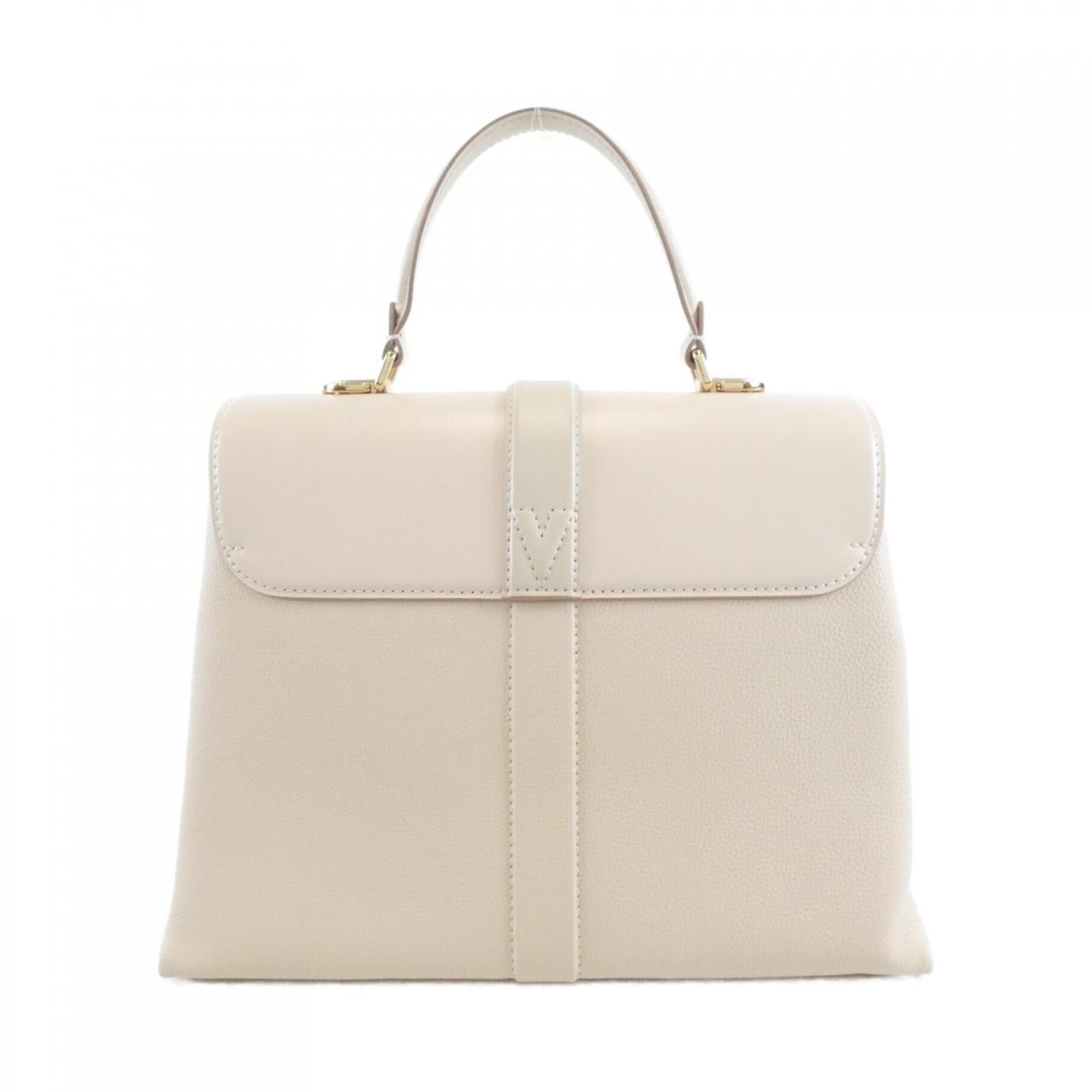 Louis Vuitton Cream Leather Handbag (Pre-Owned)