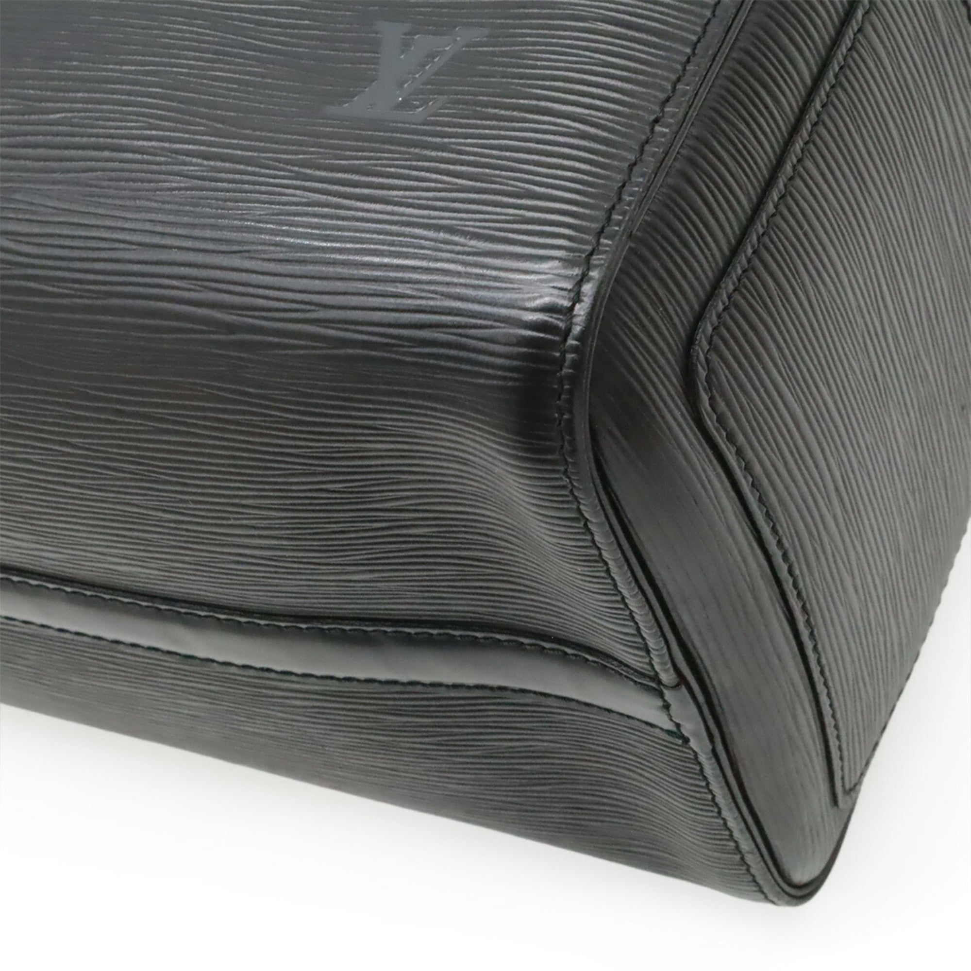 Louis Vuitton Black Noir Epi Leather Boston Bag Handbag (Pre-Owned)