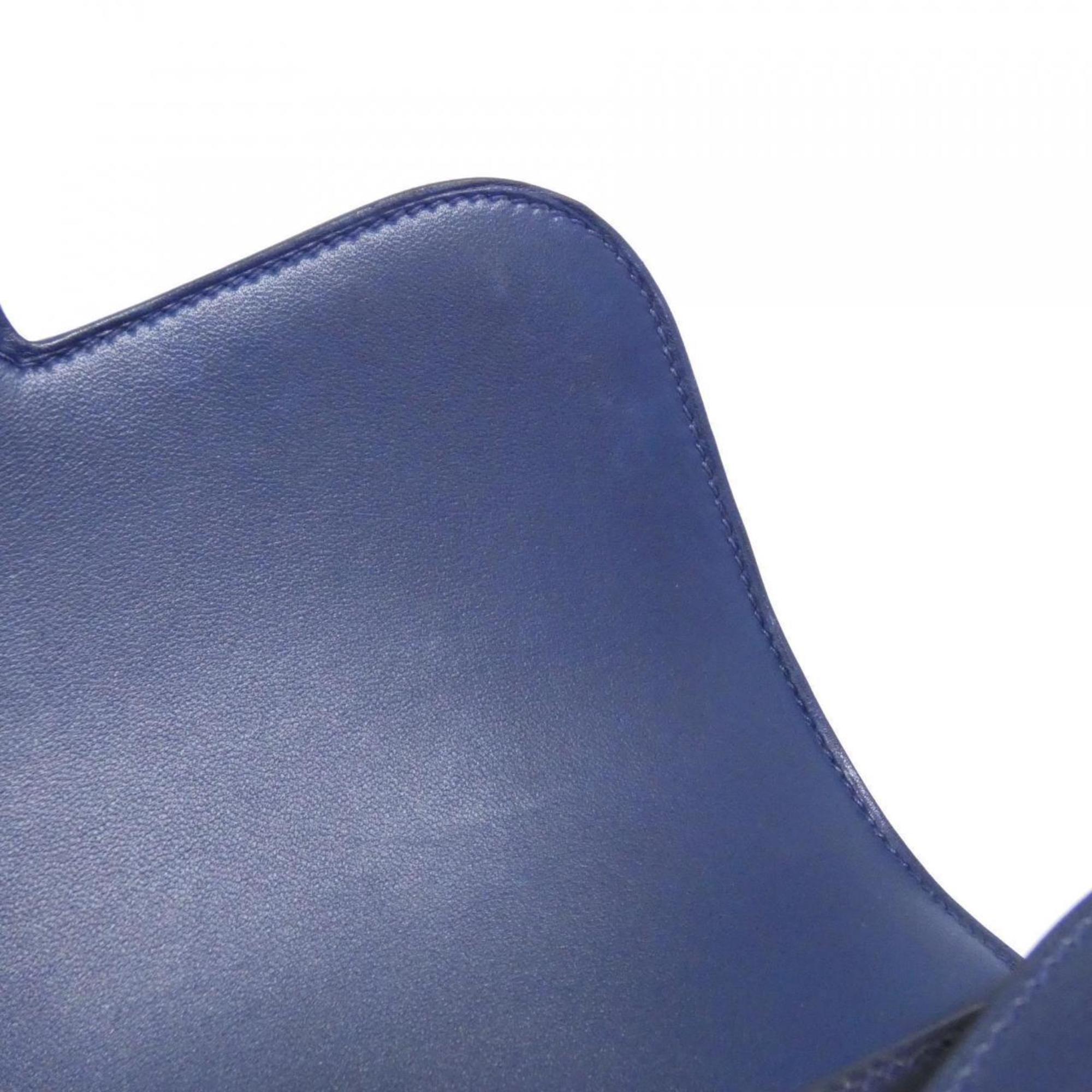 Hermes Constance Blue Box Calf Leather Shoulder Bag (Pre-Owned)