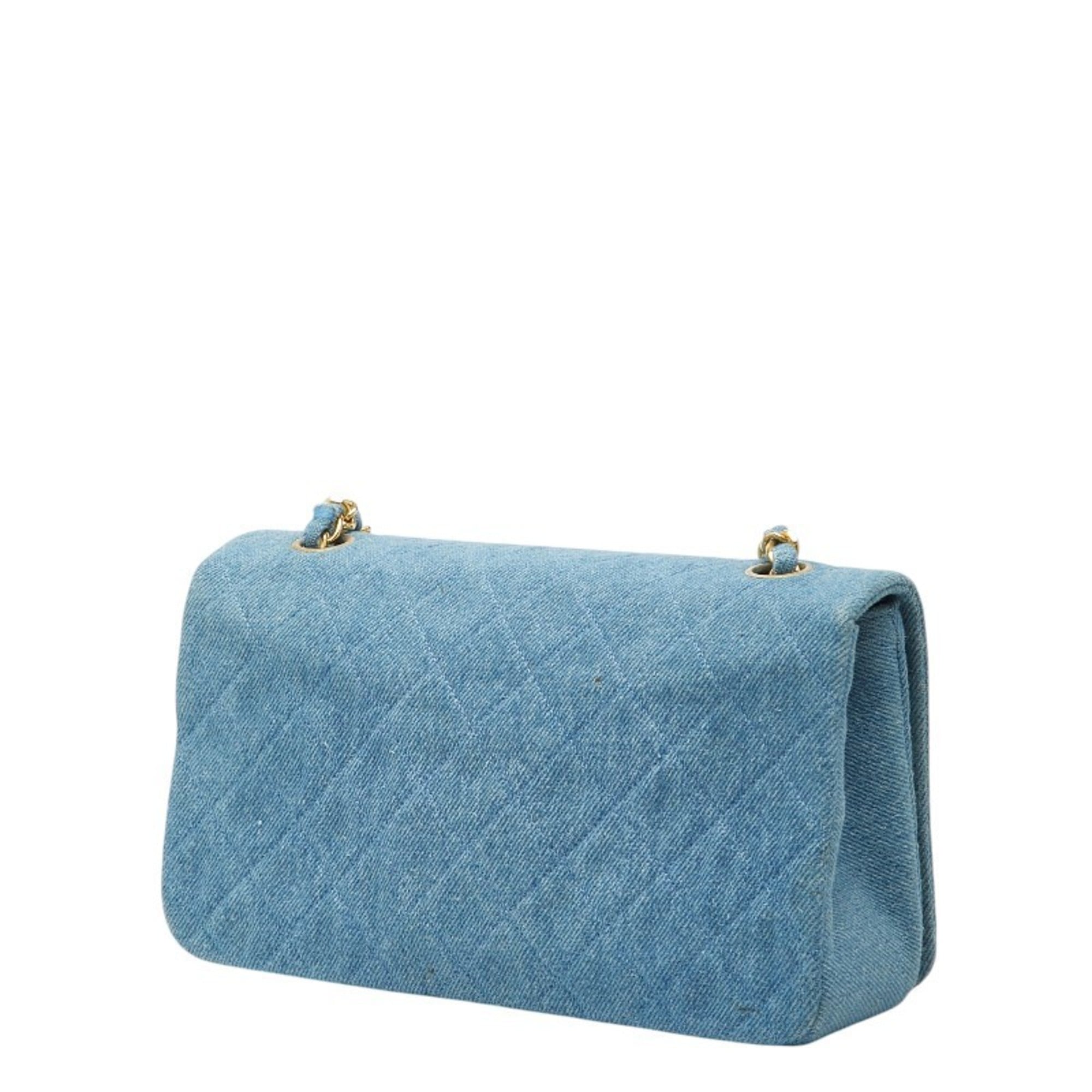 Chanel Blue Denim Shoulder Bag (Pre-Owned)