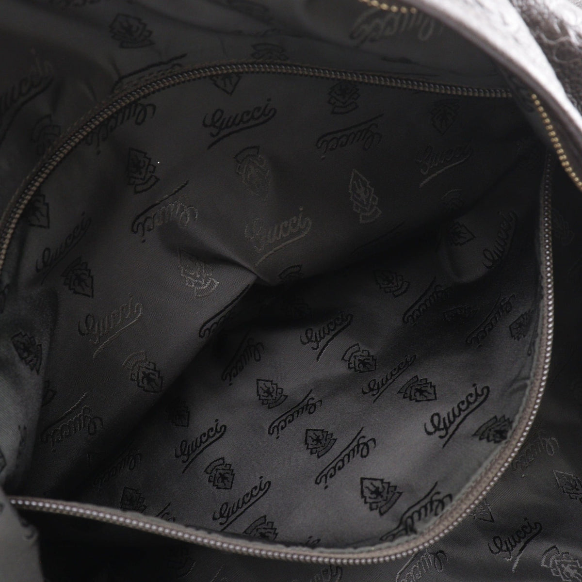 Gucci Brown Leather Boston Bag (Pre-Owned)