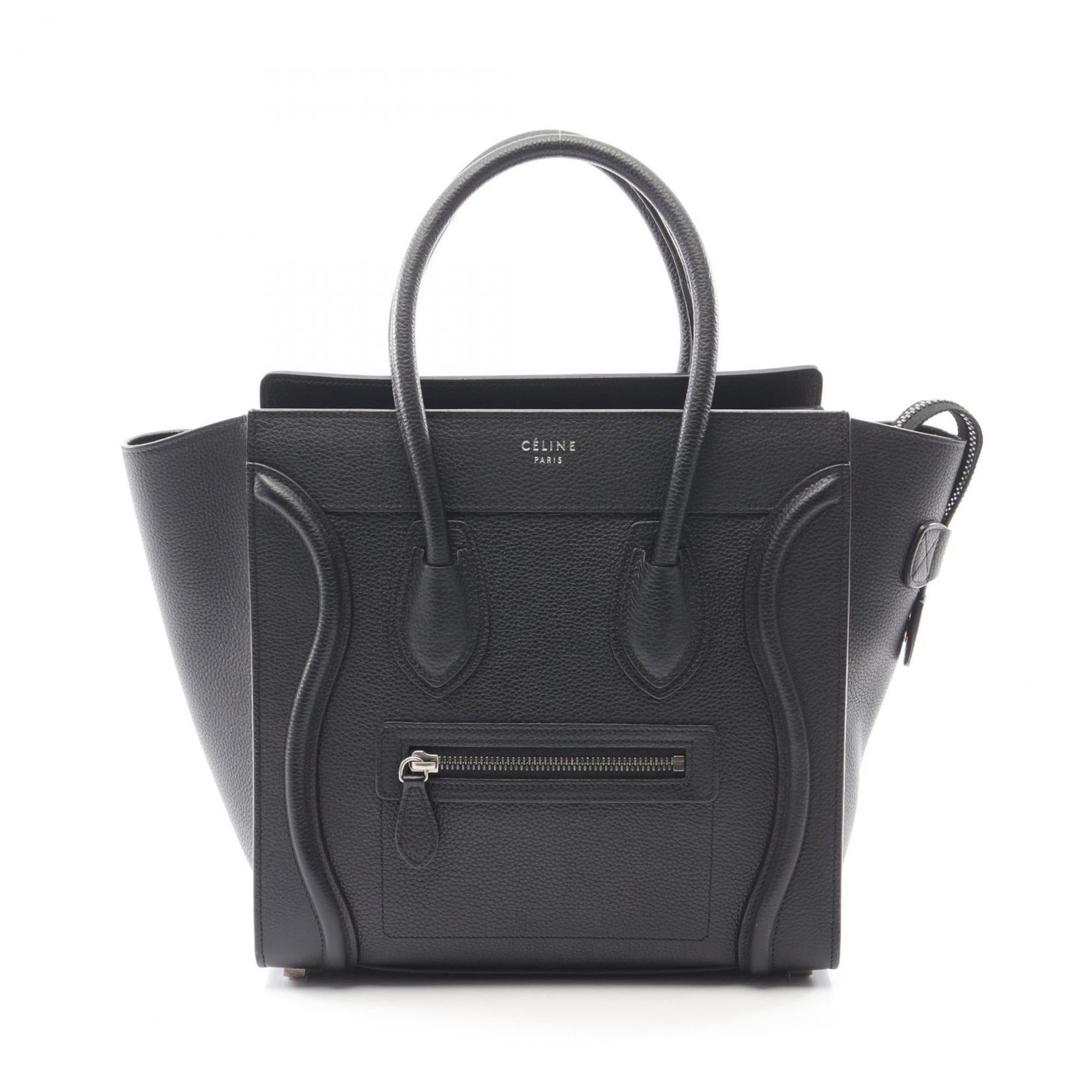 Celine Black Leather Tote Bag (Pre-Owned)