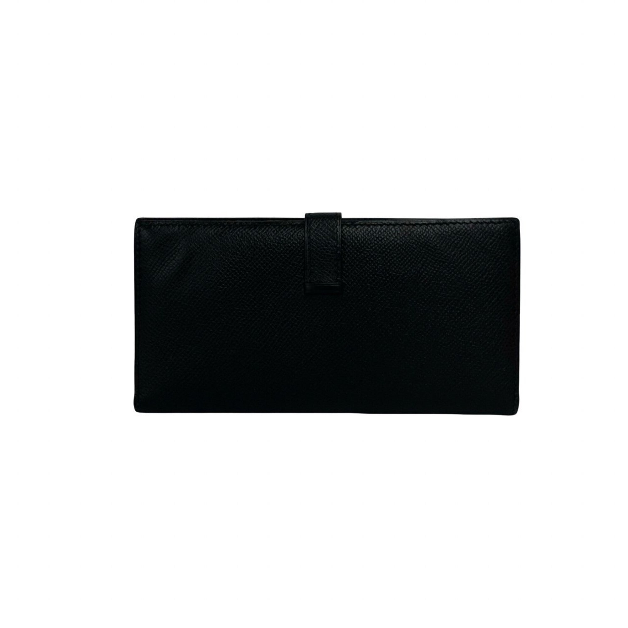 Hermes Black Epsom Leather Long Wallet (Bi-Fold) (Pre-Owned)