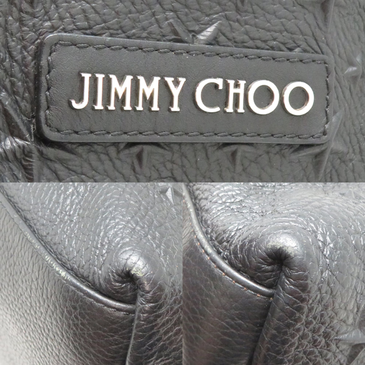 Jimmy Choo Black Leather Tote Bag (Pre-Owned)
