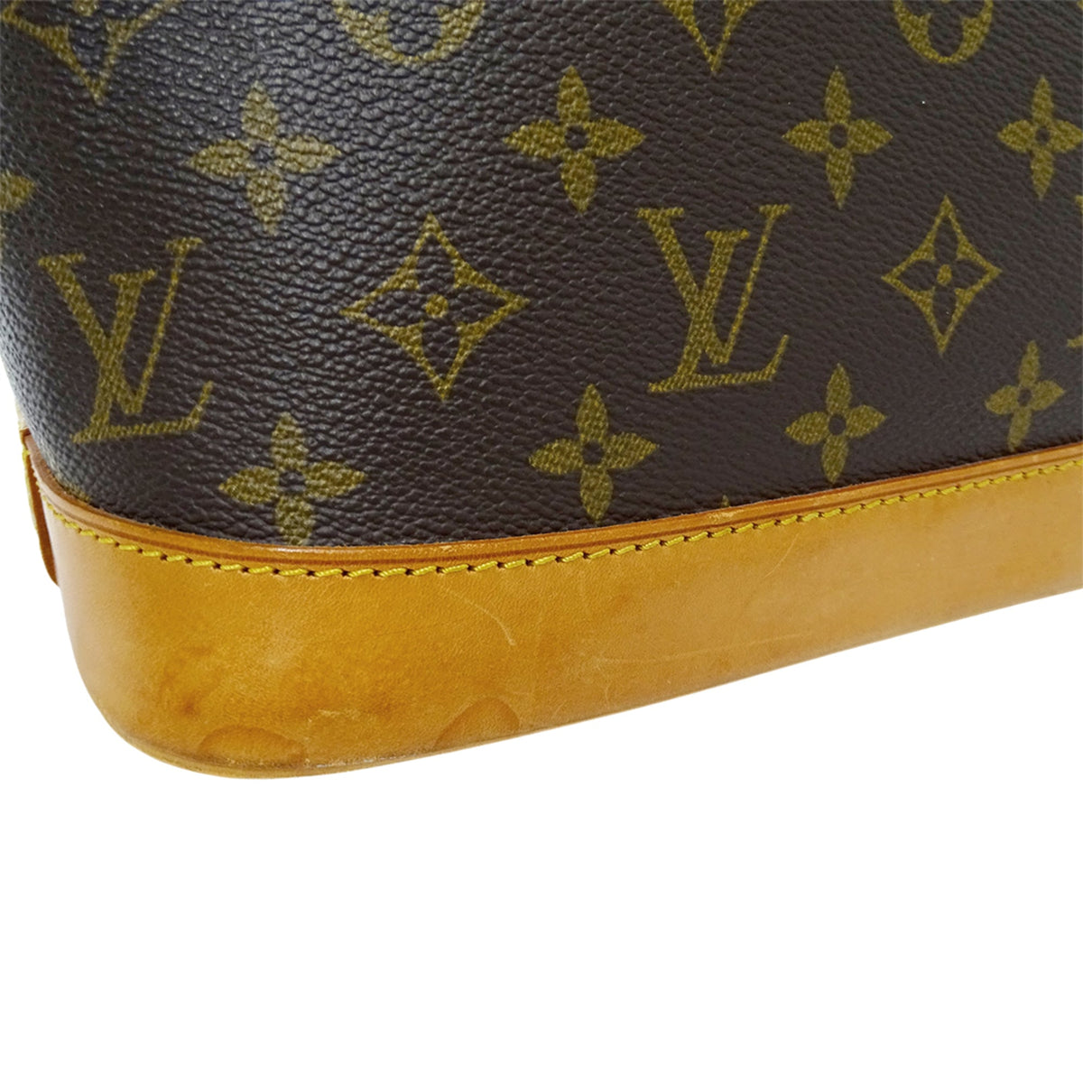 Louis Vuitton Brown Galle Monogram White Monogram Handbag (Pre-Owned)
