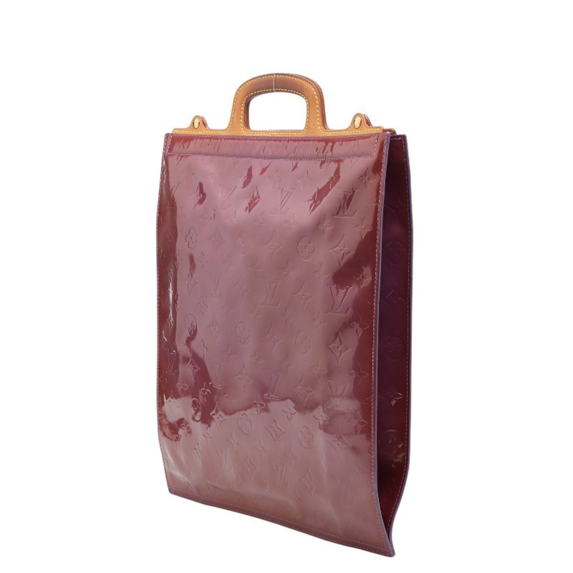 Louis Vuitton Purple Patent Leather Leather Tote Bag (Pre-Owned)
