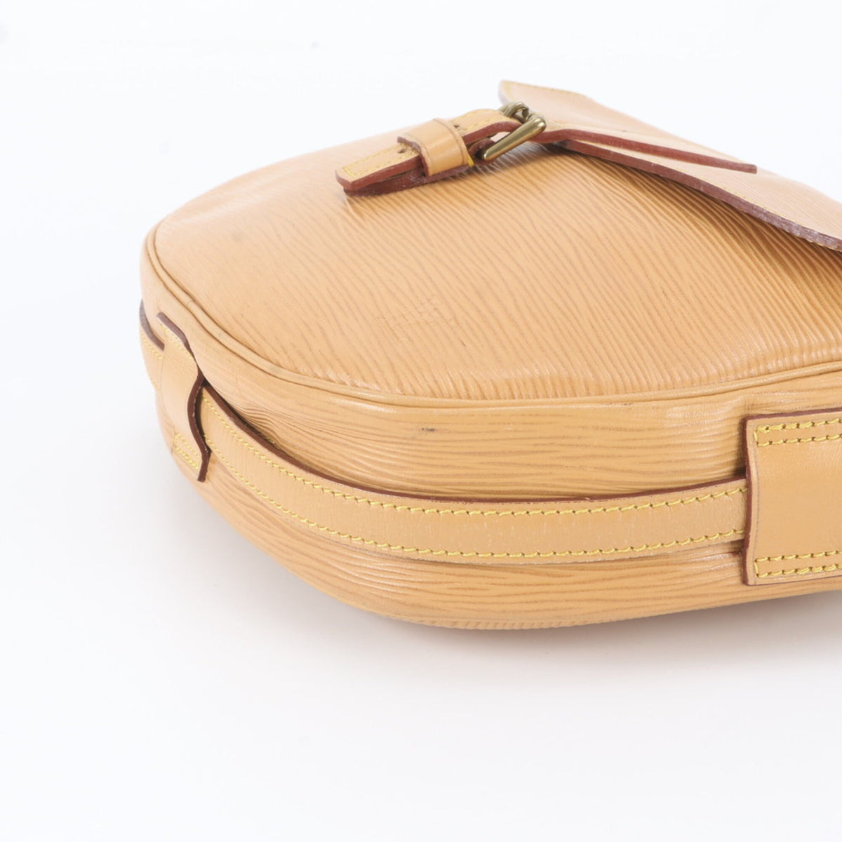 Louis Vuitton Beige Leather Crossbody Bag Shoulder Bag (Pre-Owned)