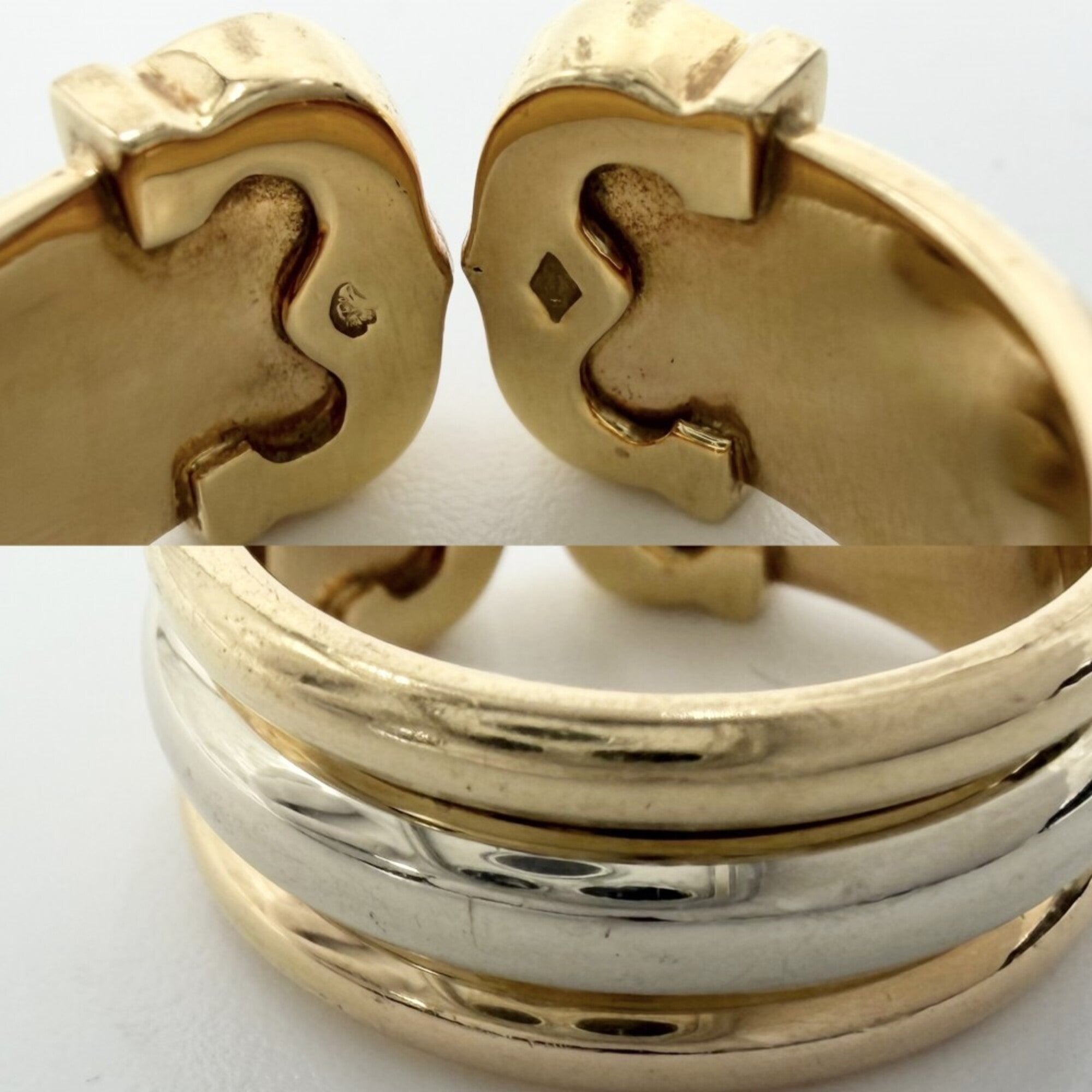 Cartier Pink Gold (18K) White Gold (18K) Band Ring (Pre-Owned)