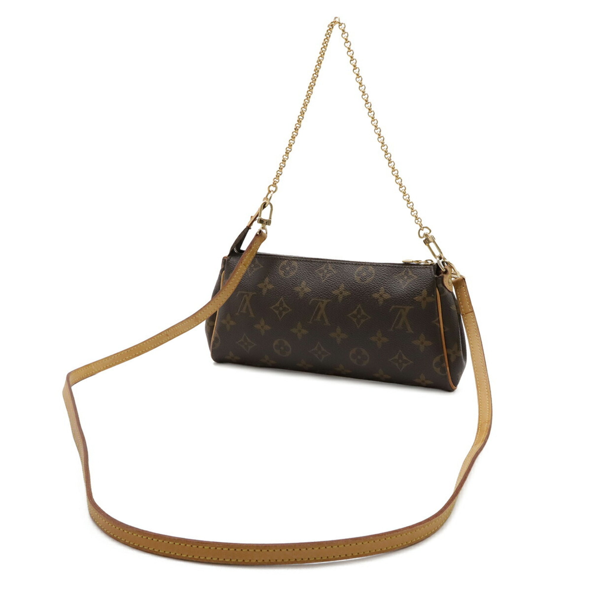 Louis Vuitton Brown Monogram Canvas Pvc Coated Canvas Handbag Pouch Shoulder Bag (Pre-Owned)