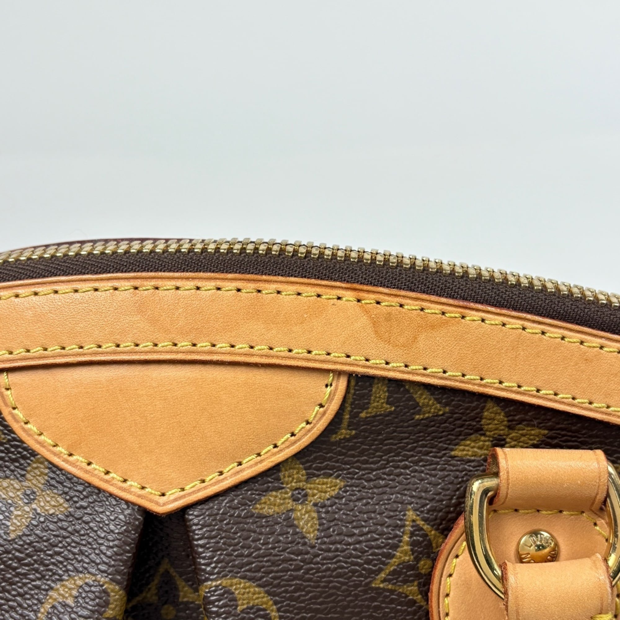 Louis Vuitton Brown Monogram Handbag Tote Bag (Pre-Owned)