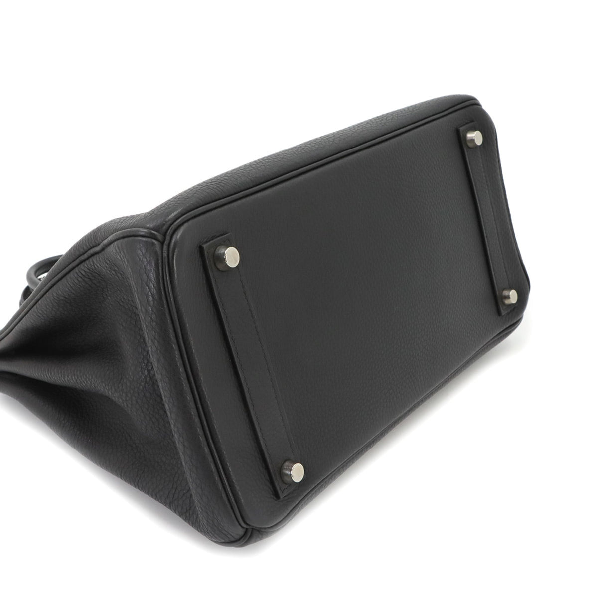 Hermes Black Togo Leather Handbag (Pre-Owned)