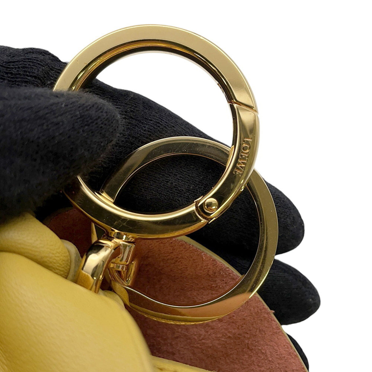 Loewe Yellow Leather Handbag Pouch (Pre-Owned)