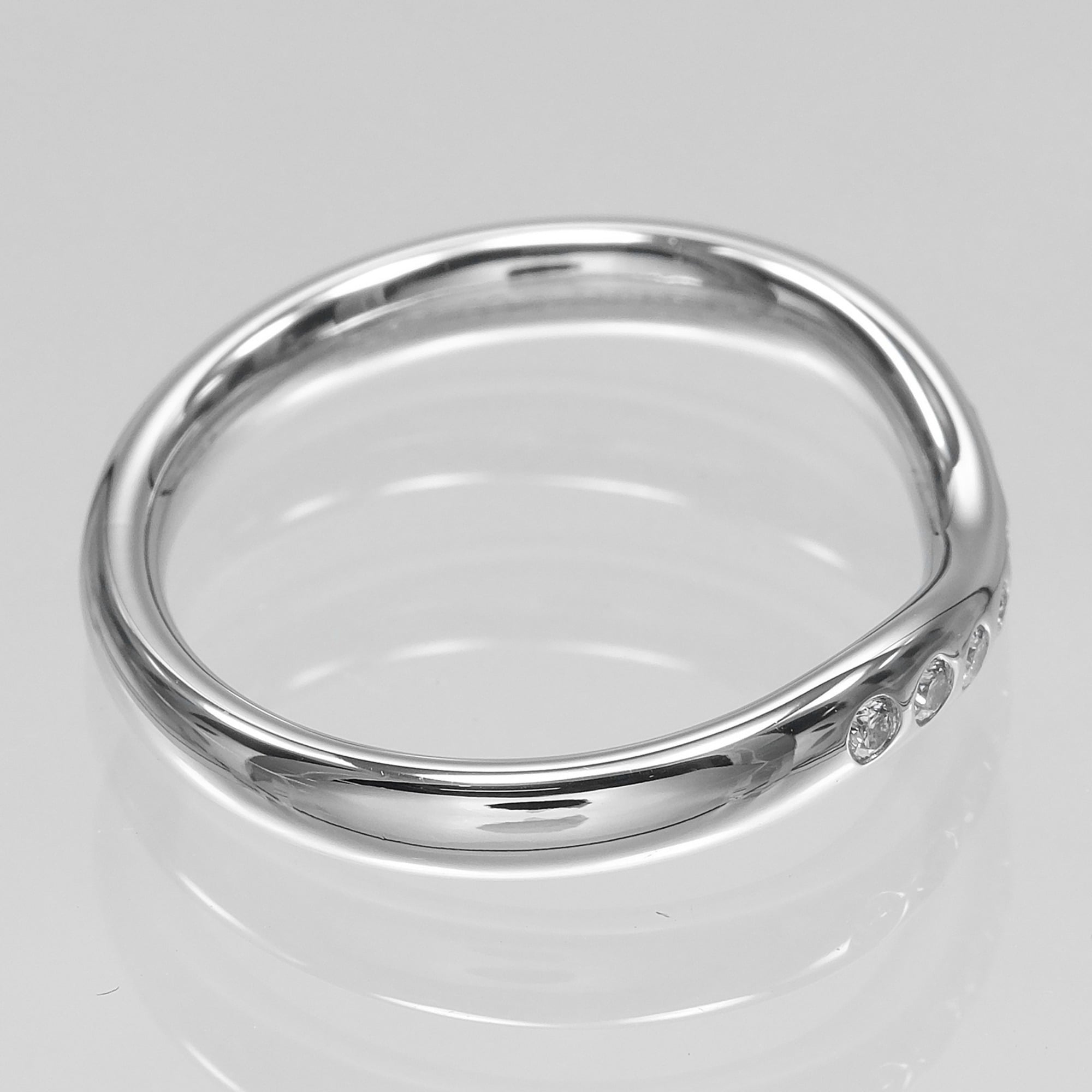 Tiffany Platinum Platinum 950 Band Ring (Pre-Owned)