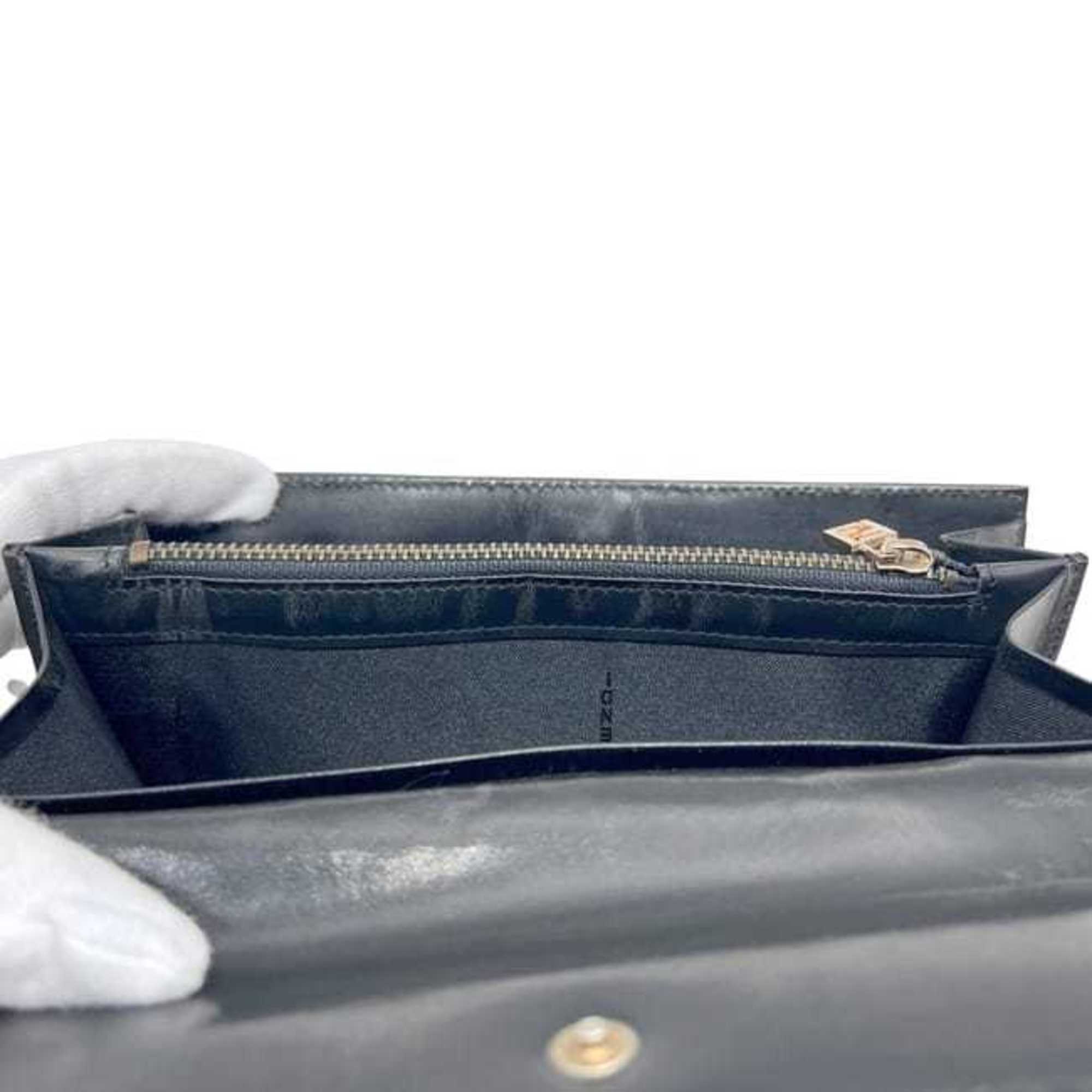 Fendi Brown Canvas Leather Long Wallet (Bi-Fold) (Pre-Owned)