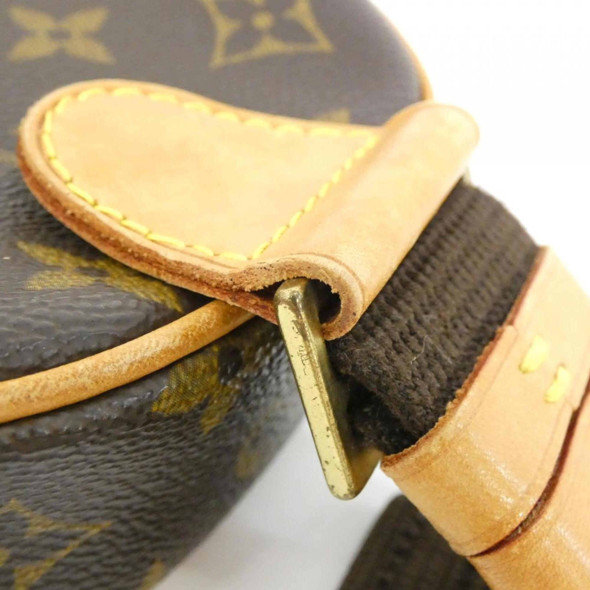 Louis Vuitton Monogram Marron Coated Canvas Pochette Shoulder Bag Sling Bag (Pre-Owned)