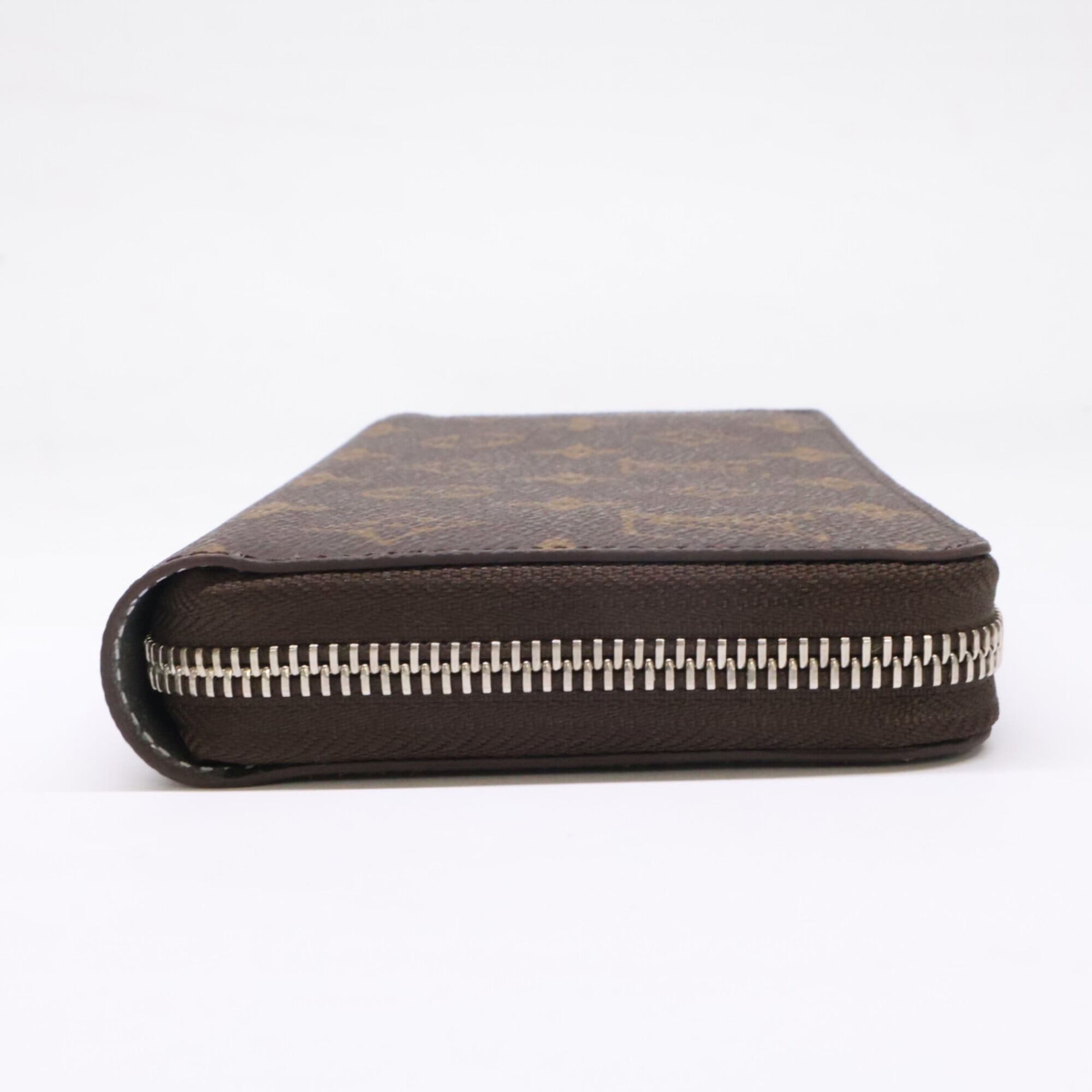 Louis Vuitton Silver Marron Monogram Long Wallet (Bi-Fold) (Pre-Owned)