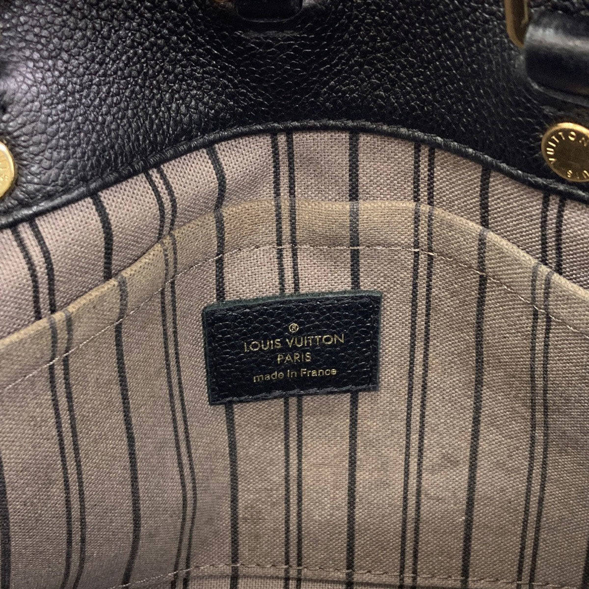 Louis Vuitton Empreinte Black Monogram Empreinte Handbag (Pre-Owned)
