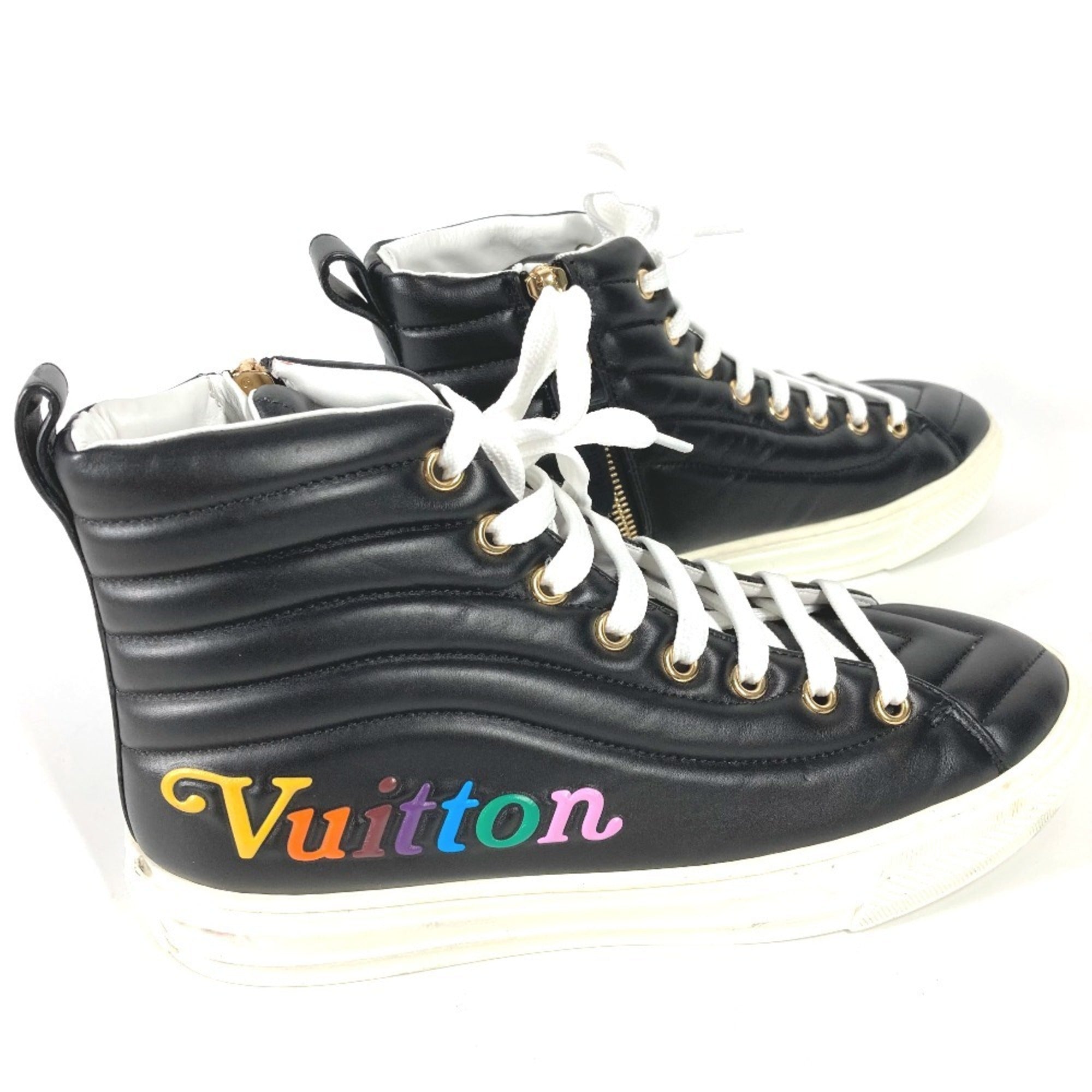 Louis Vuitton Black Multi-Color Sneakers (Pre-Owned)