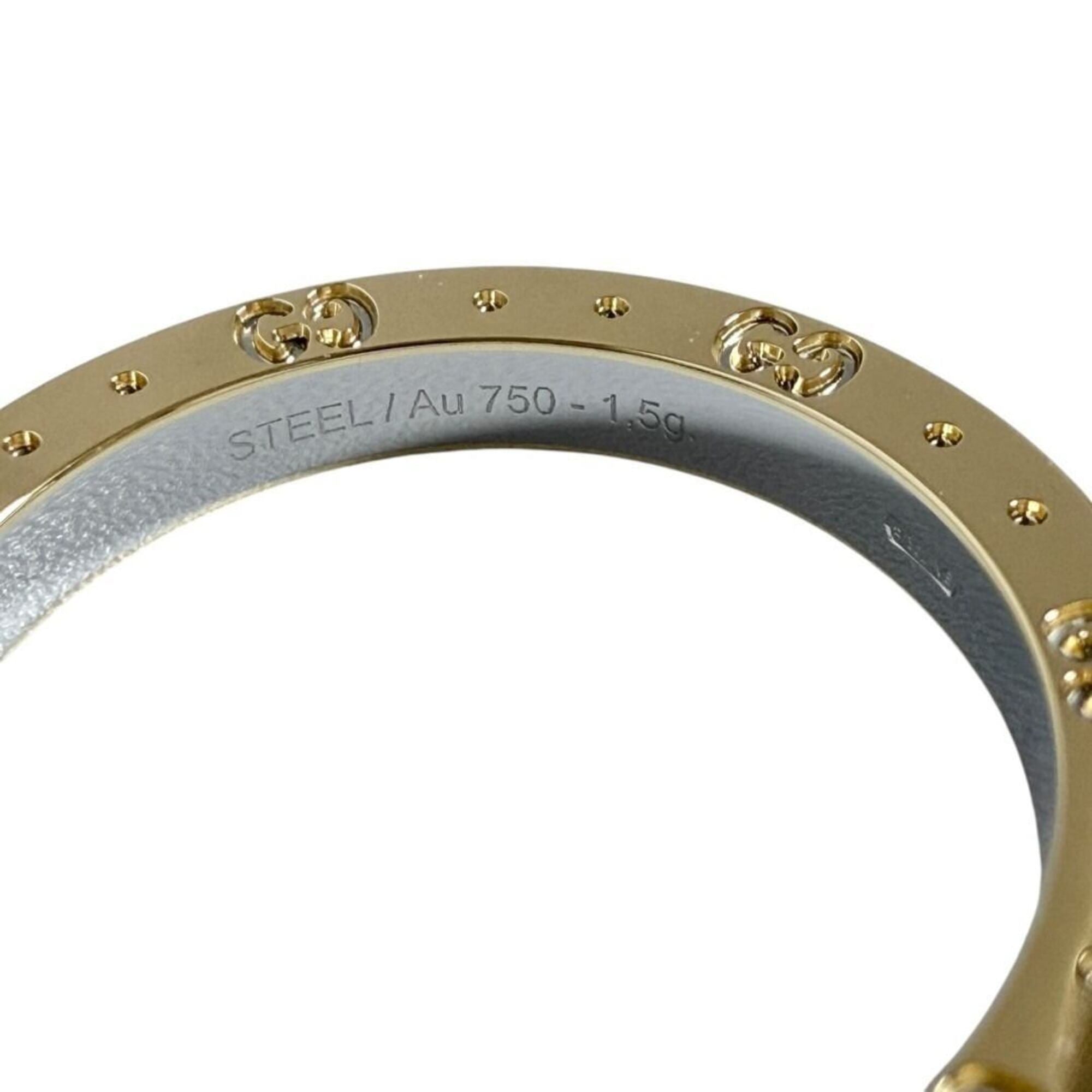 Gucci Yellow Gold Yellow Gold (18K) Stainless Steel Band Ring (Pre-Owned)