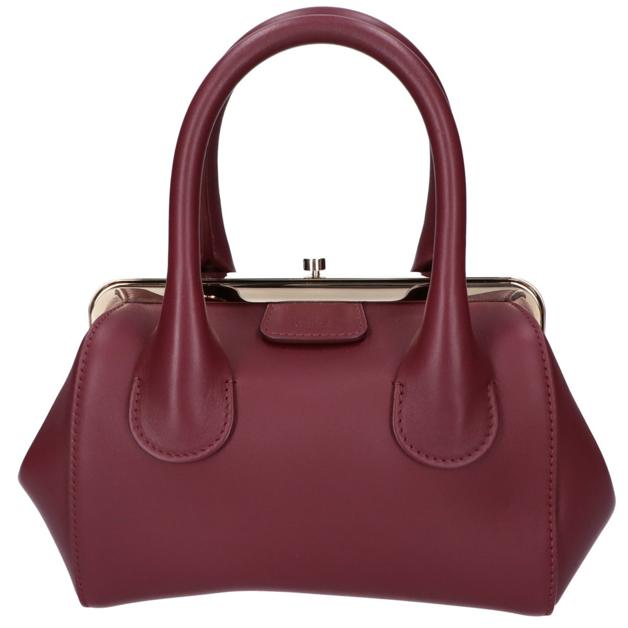 Chloé Burgundy Leather Handbag Shoulder Bag (Pre-Owned)
