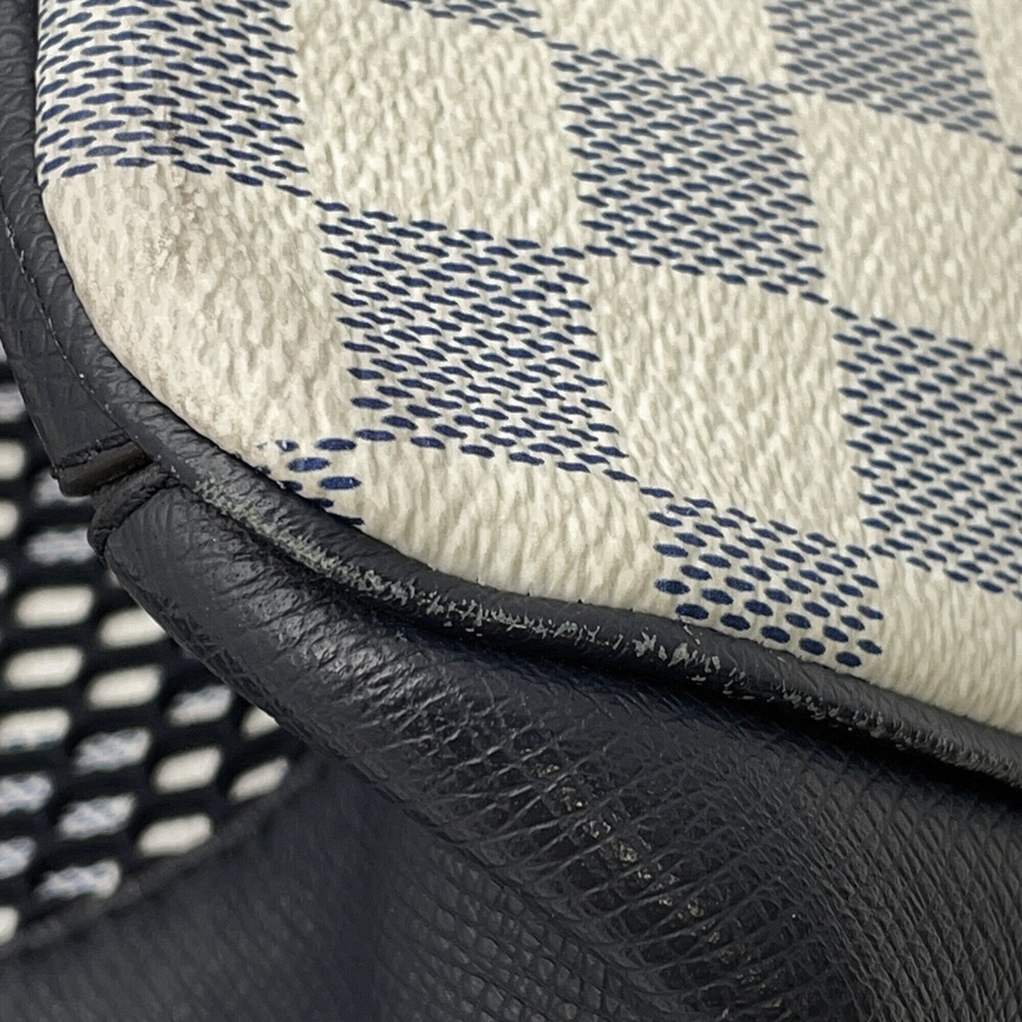 Louis Vuitton Damier Damier Canvas Navy White Backpack (Pre-Owned)