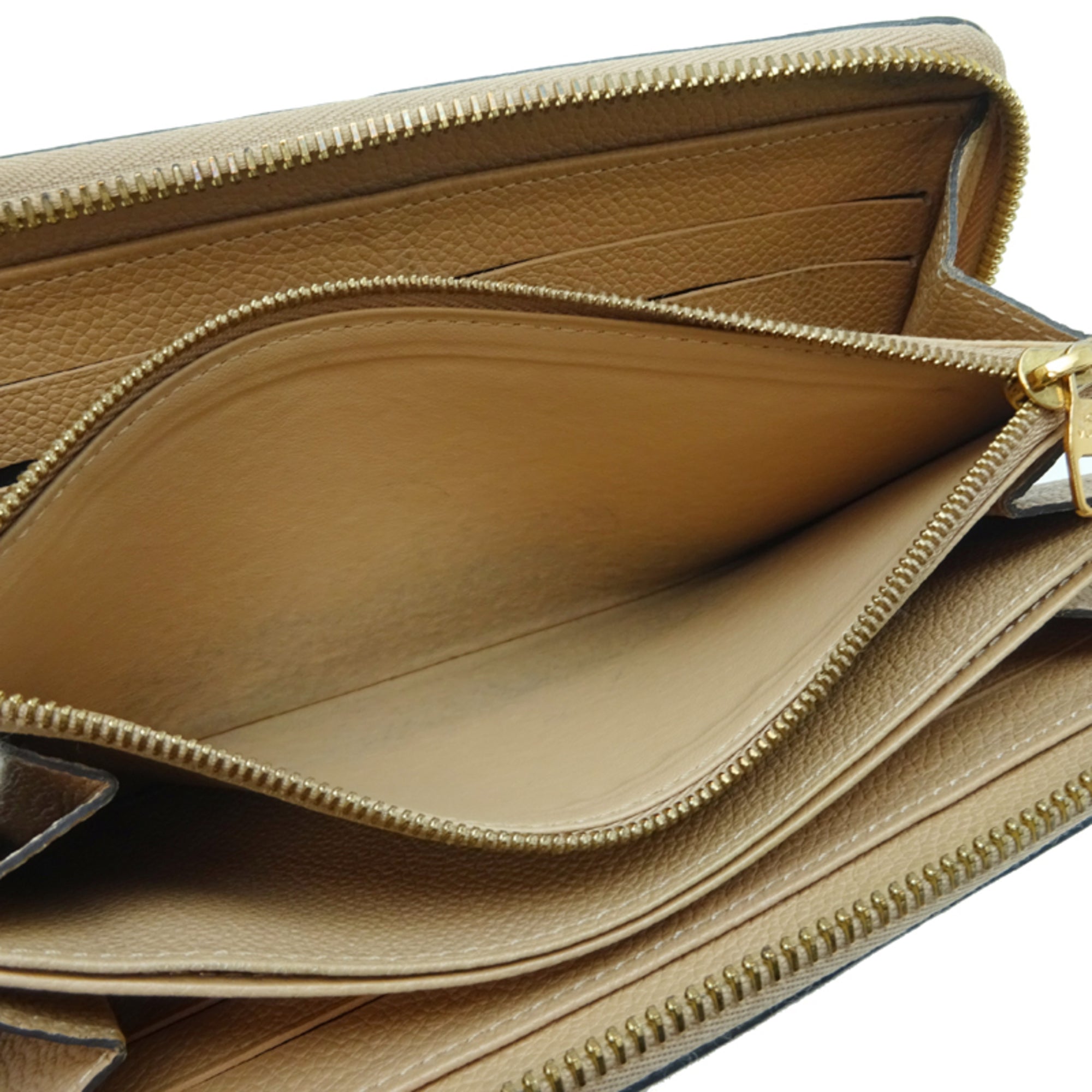 Louis Vuitton Beige Monogram Empreinte Long Wallet (Bi-Fold) (Pre-Owned)
