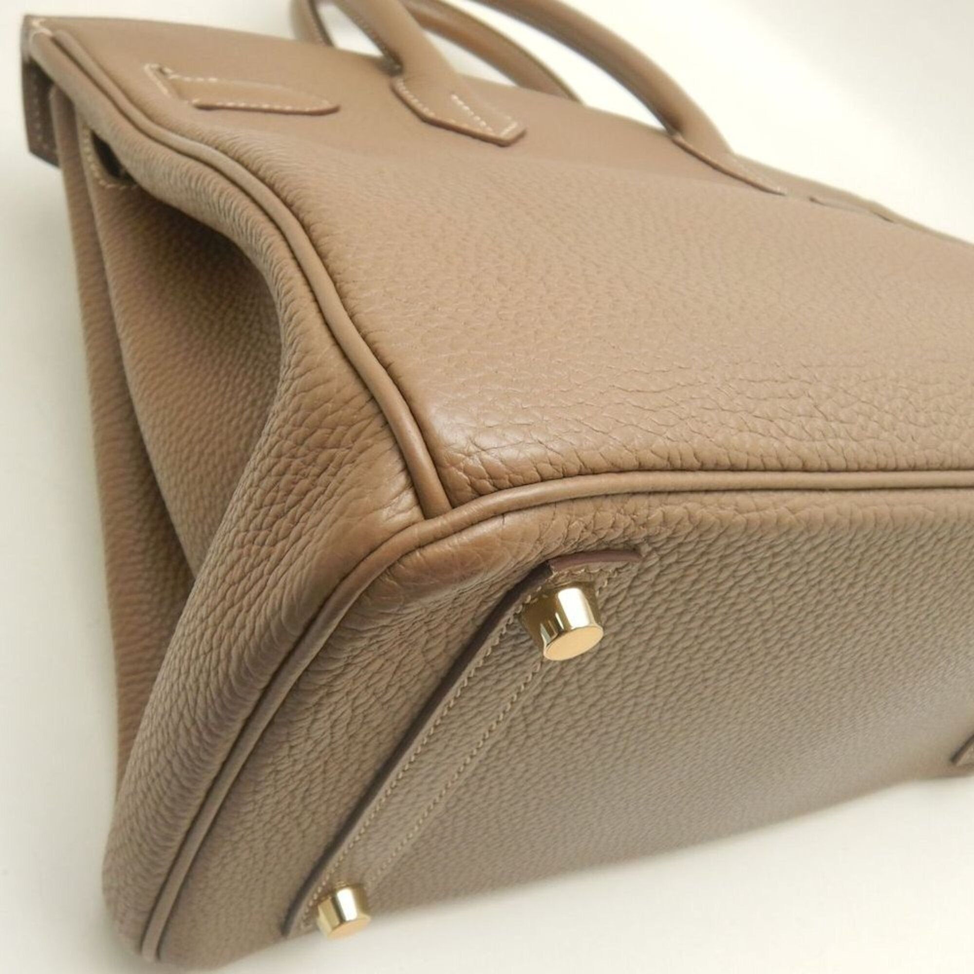 Hermes Birkin Etoupe Gray Togo Leather Handbag (Pre-Owned)