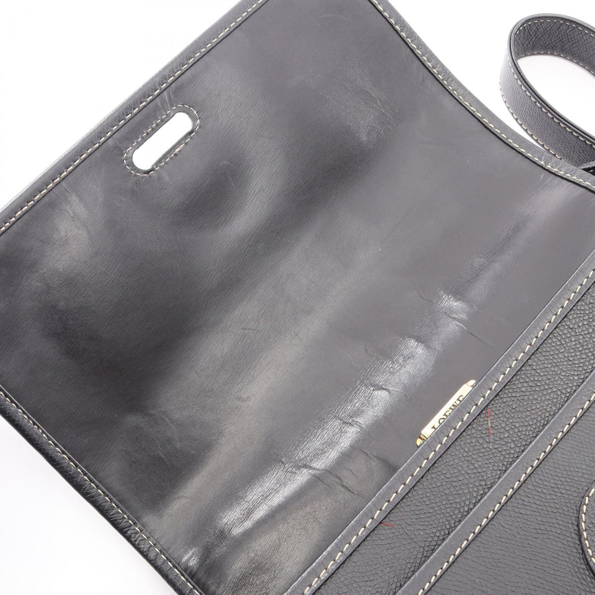 Loewe Black Leather Handbag Shoulder Bag (Pre-Owned)