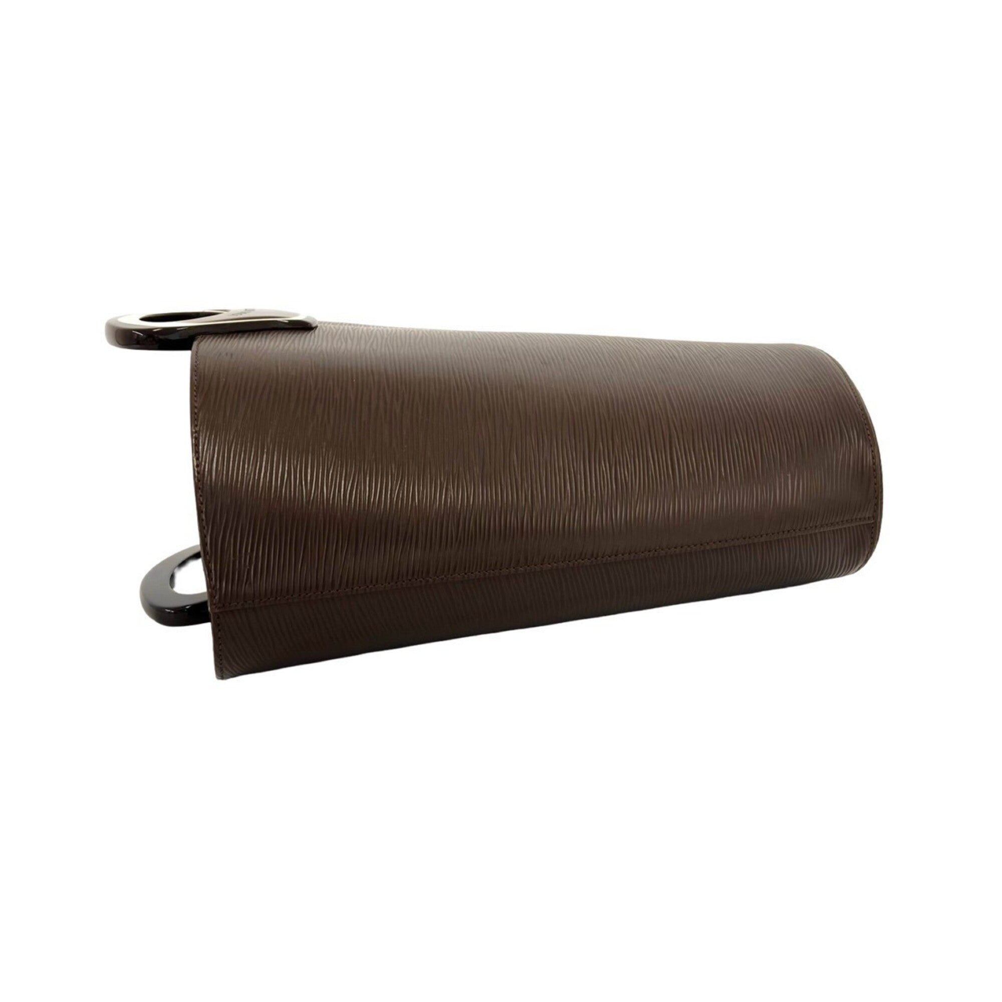Louis Vuitton Brown Leather Handbag Tote Bag (Pre-Owned)