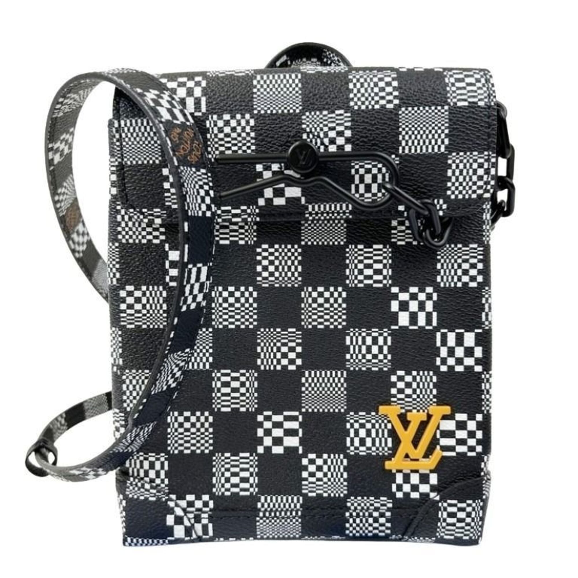 Louis Vuitton Black White Shoulder Bag (Pre-Owned)