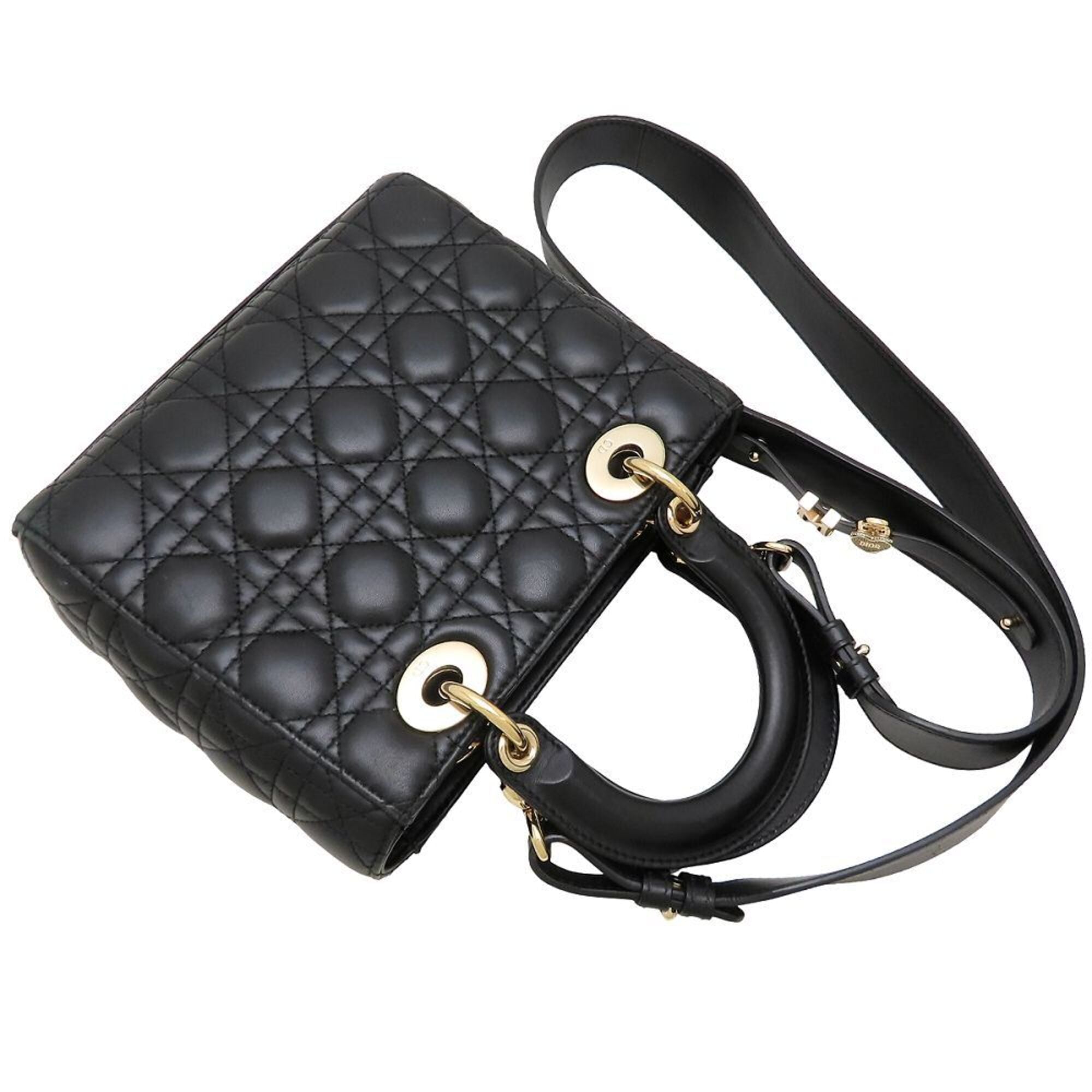 Christian Dior Black Leather Handbag (Pre-Owned)