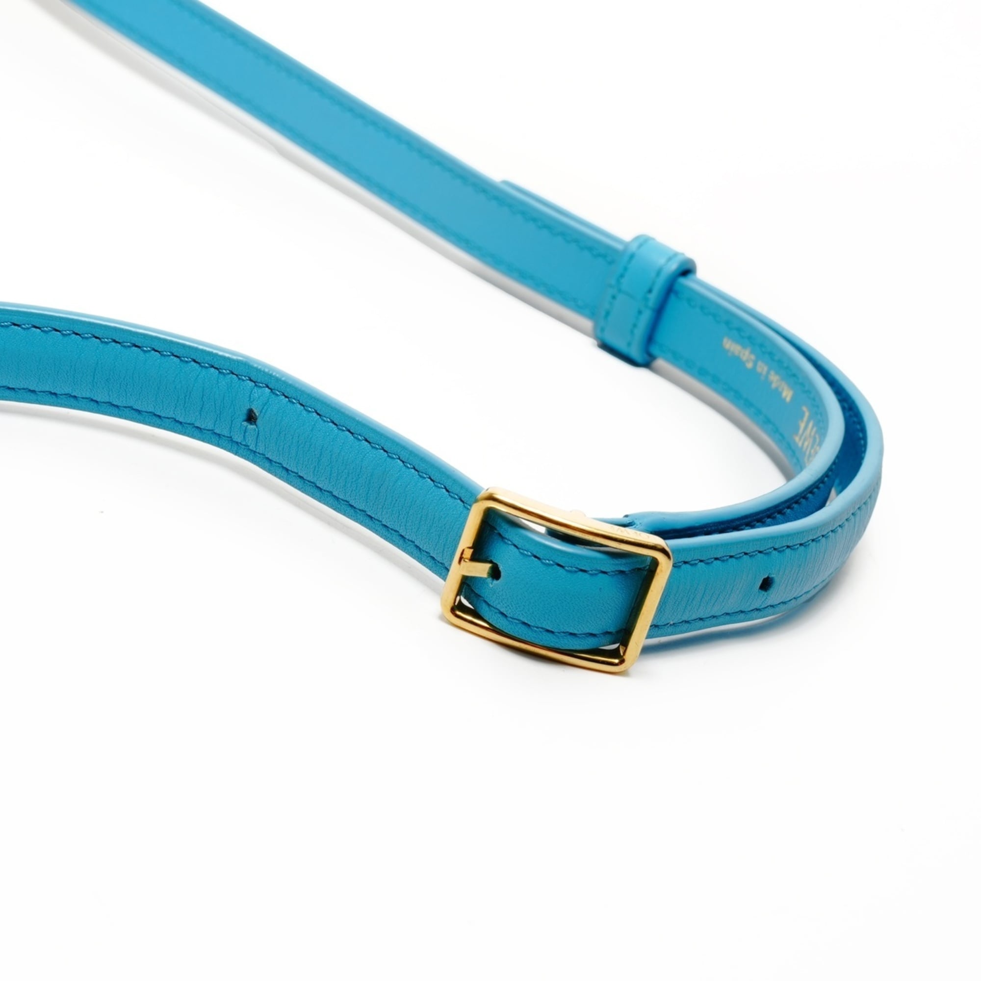 Loewe Blue Leather Shoulder Bag (Pre-Owned)