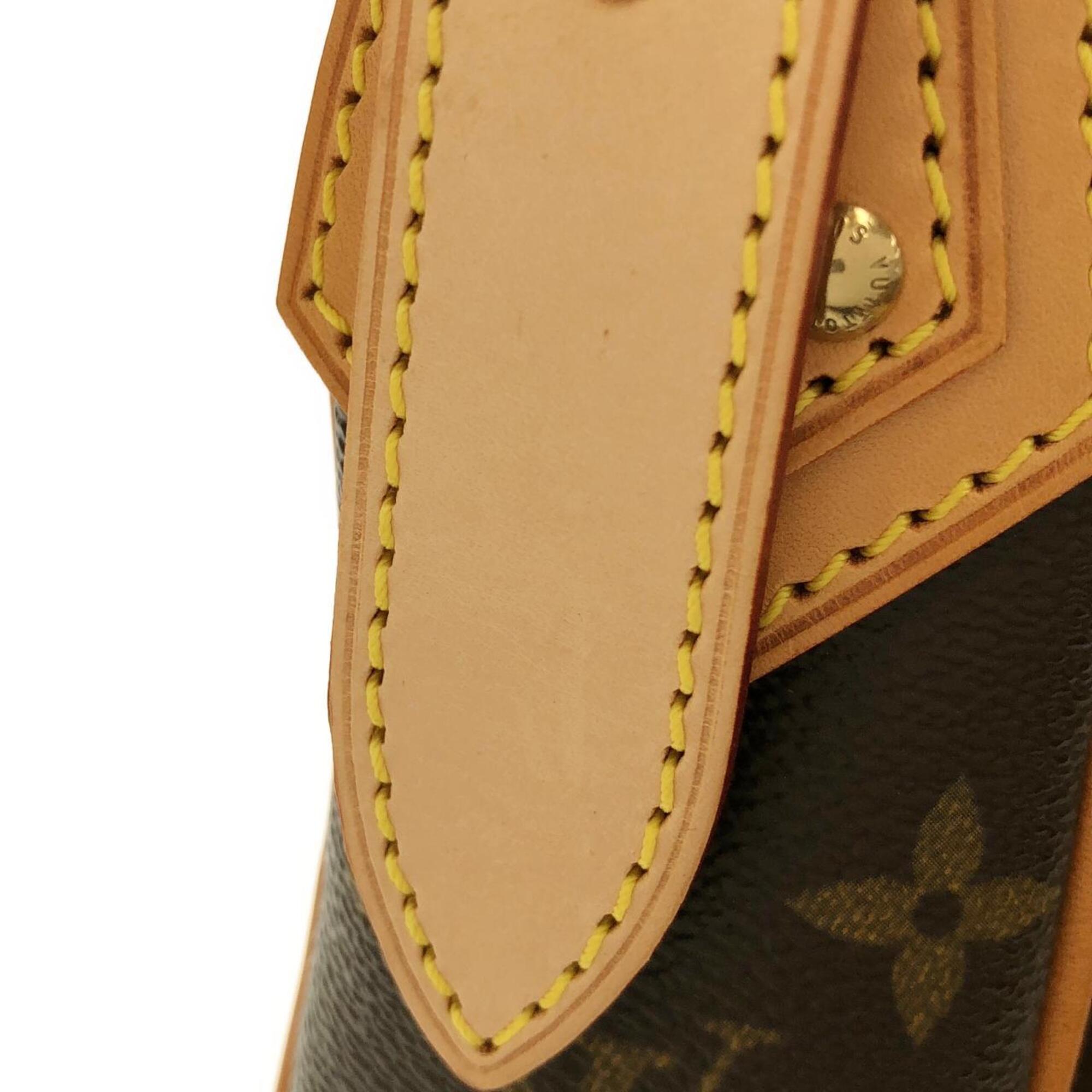 Louis Vuitton Marron Coated Canvas Shoulder Bag (Pre-Owned)