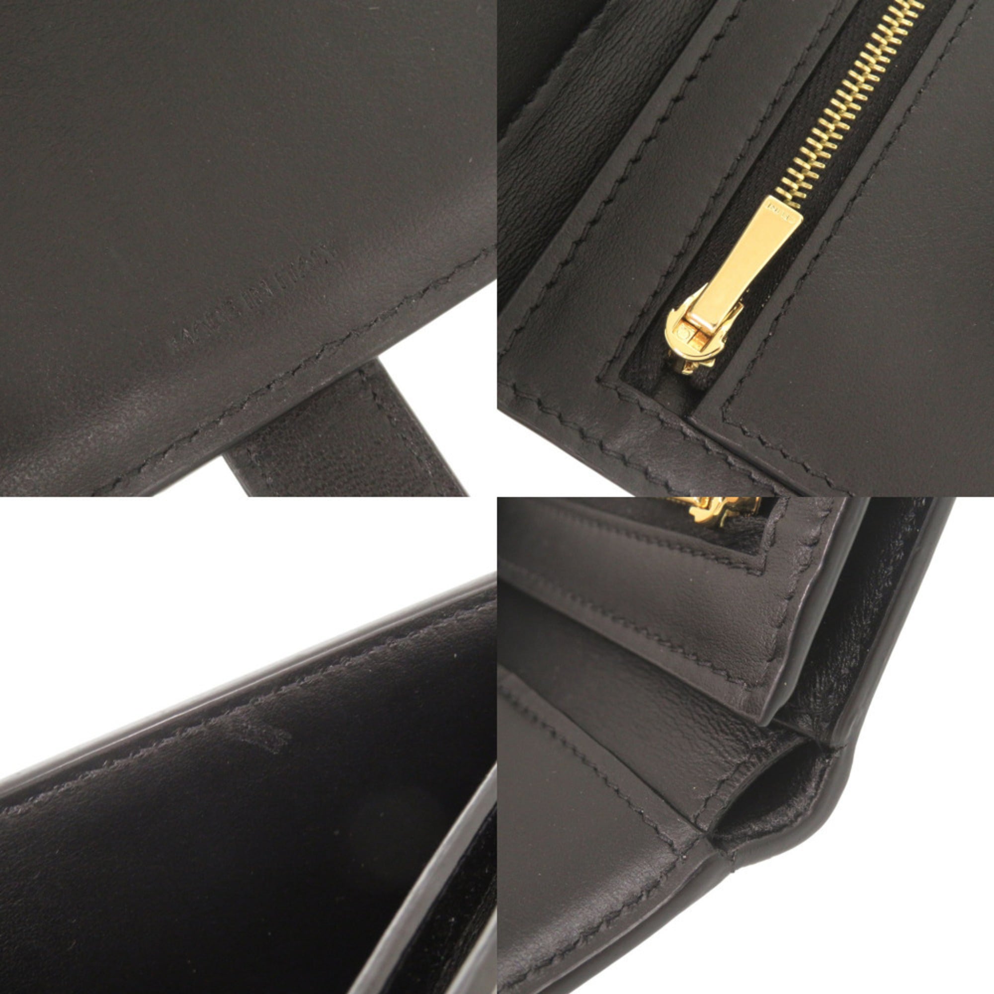 Celine Black Leather Wallet (Bi-Fold) (Pre-Owned)