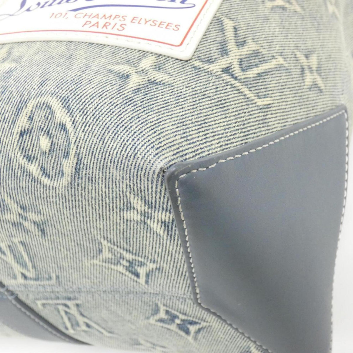 Louis Vuitton Blue Denim Handbag (Pre-Owned)