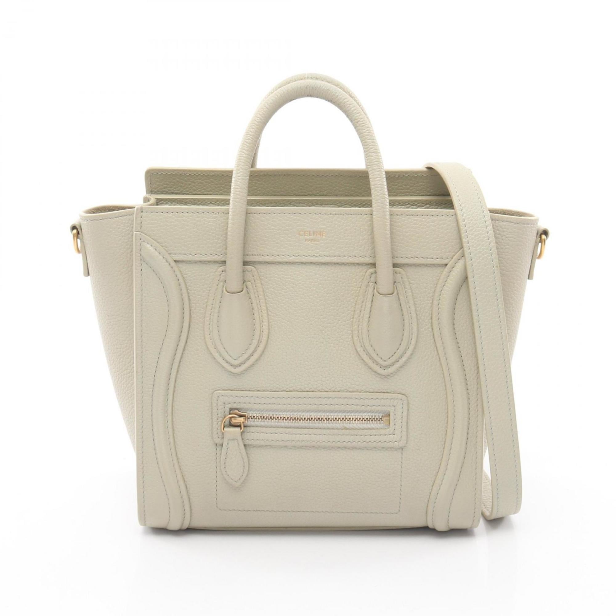 Celine Green Leather Handbag (Pre-Owned)
