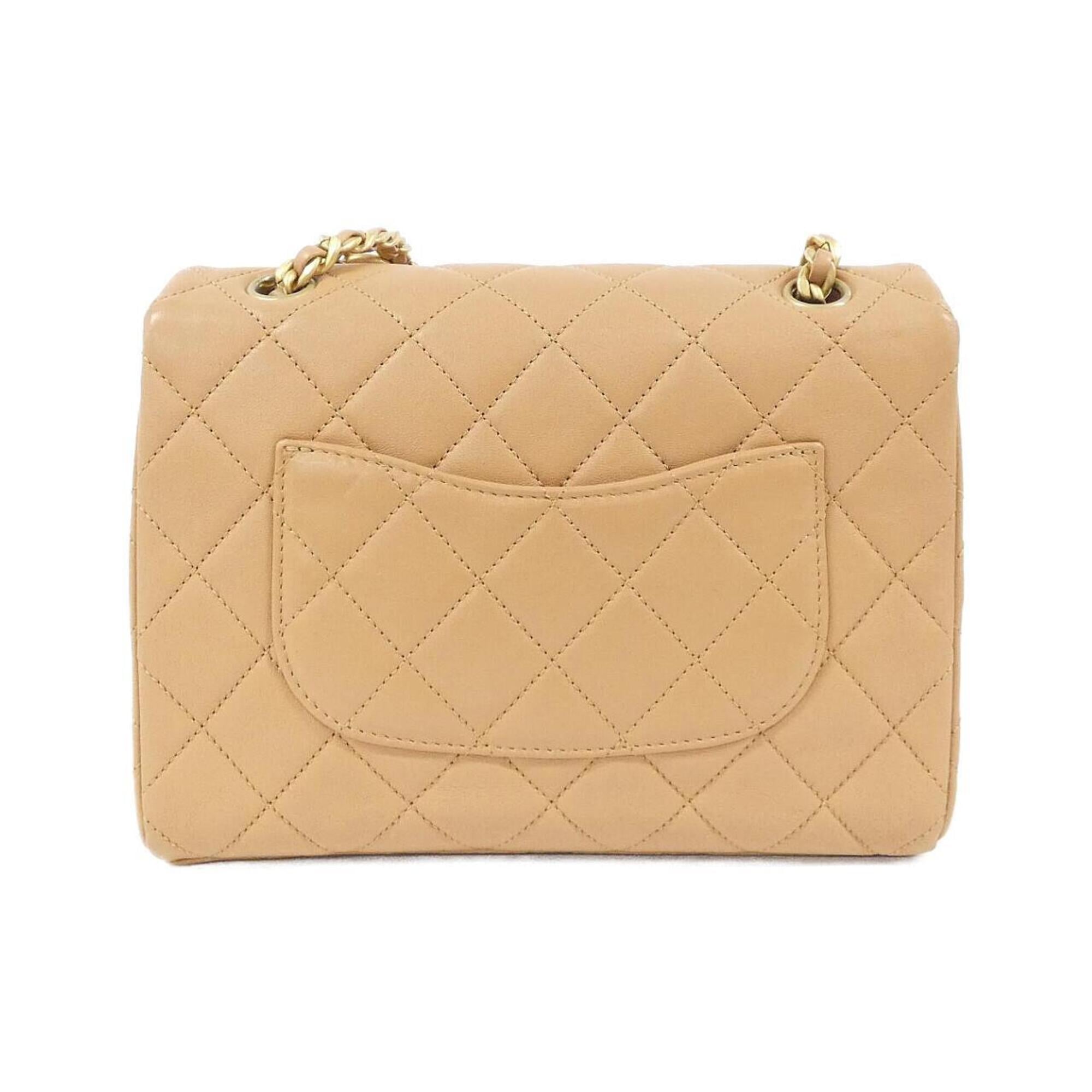 Chanel Beige Leather Shoulder Bag (Pre-Owned)