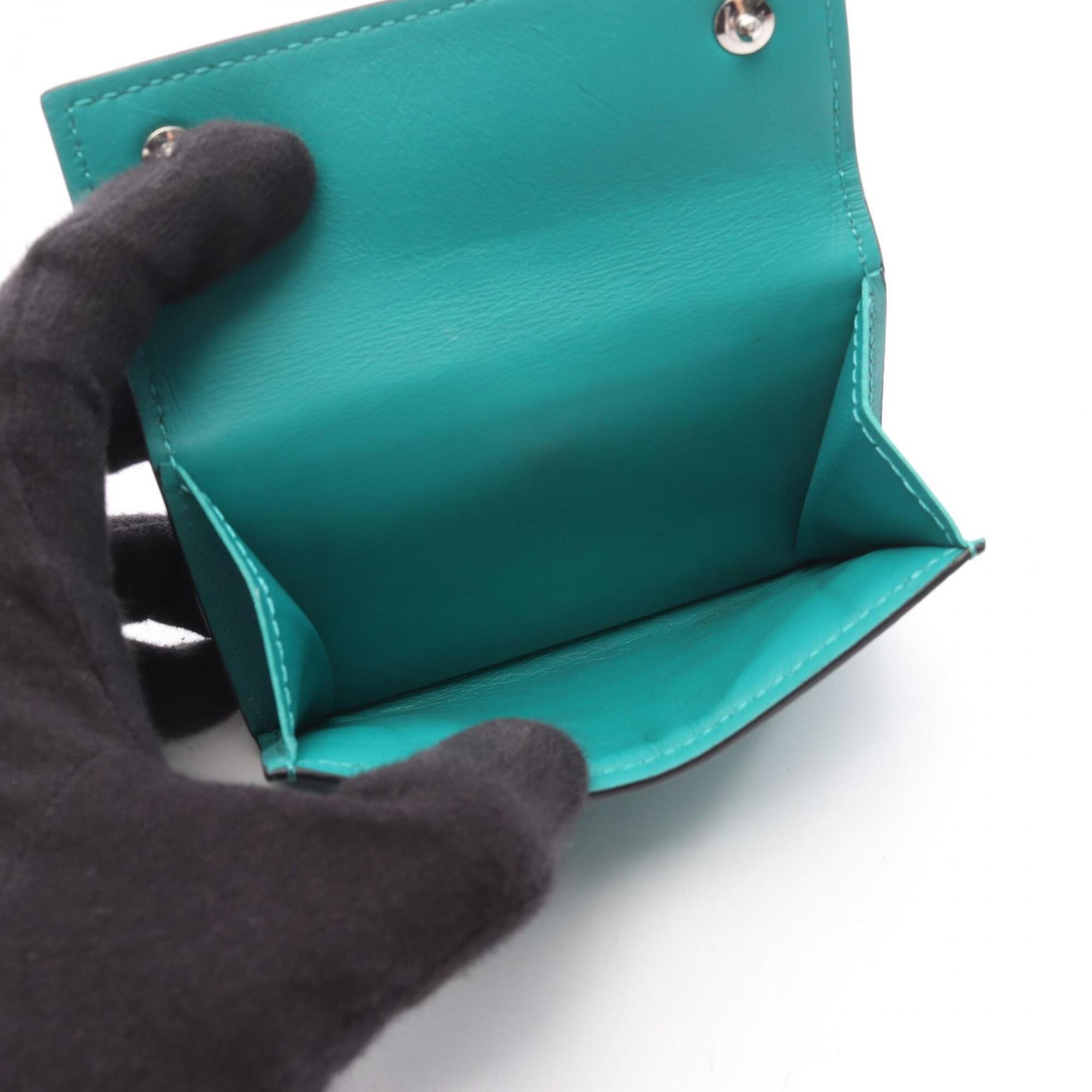 Louis Vuitton Green Vert Taigarama Leather Pvc Wallet (Tri-Fold) (Pre-Owned)