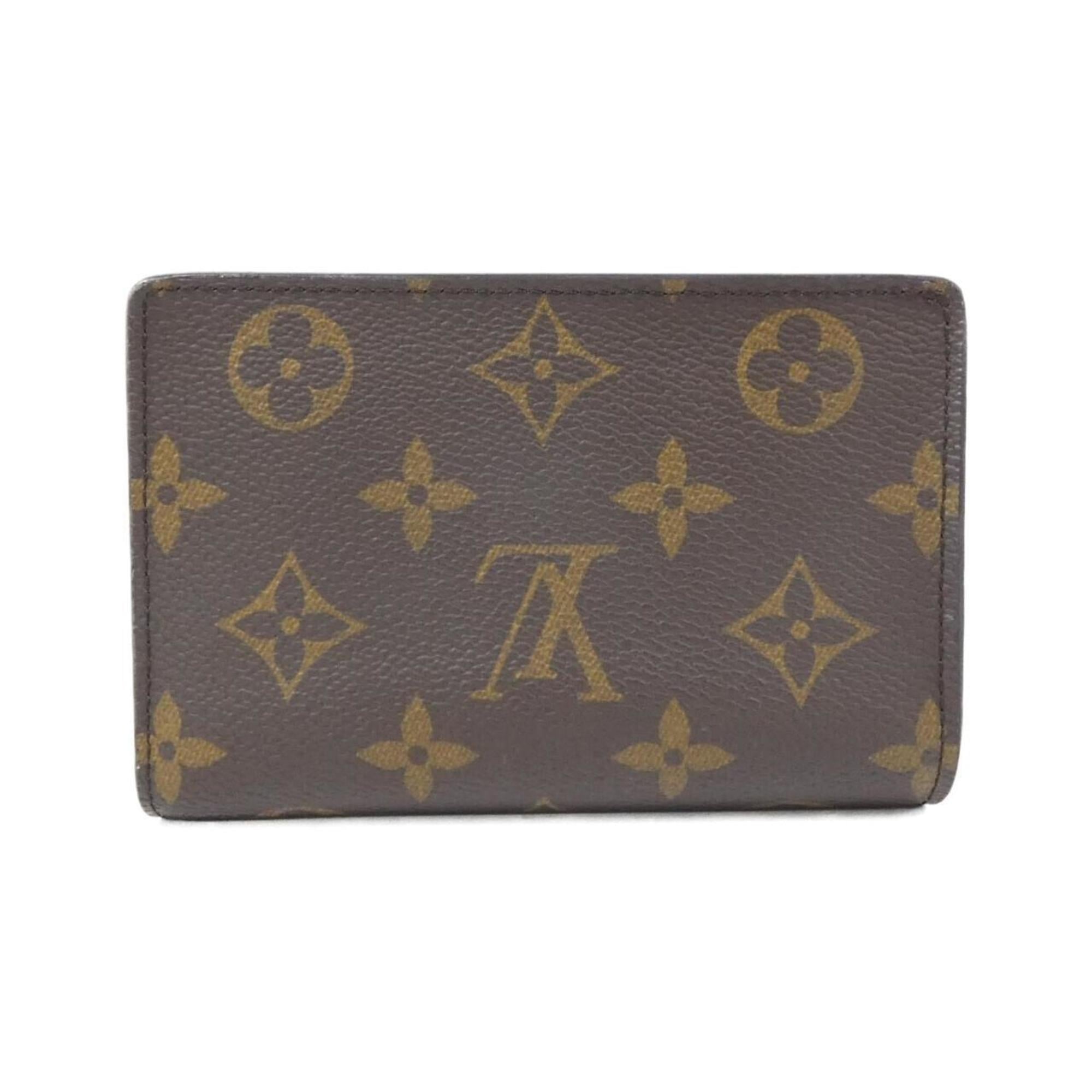 Louis Vuitton Monogram Reverse Marron Coated Canvas Wallet (Bi-Fold) (Pre-Owned)