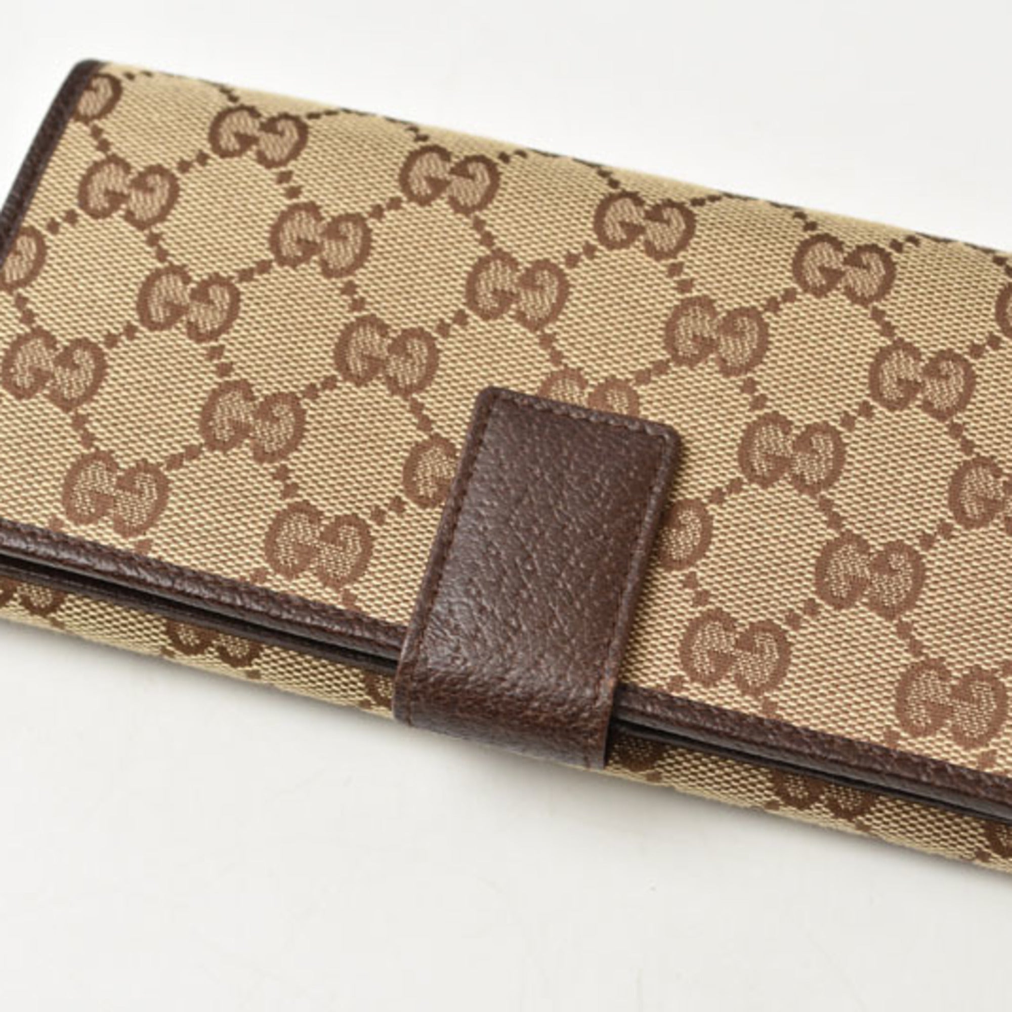 Gucci Beige Brown Gg Canvas Coin Purse/Coin Case (Pre-Owned)