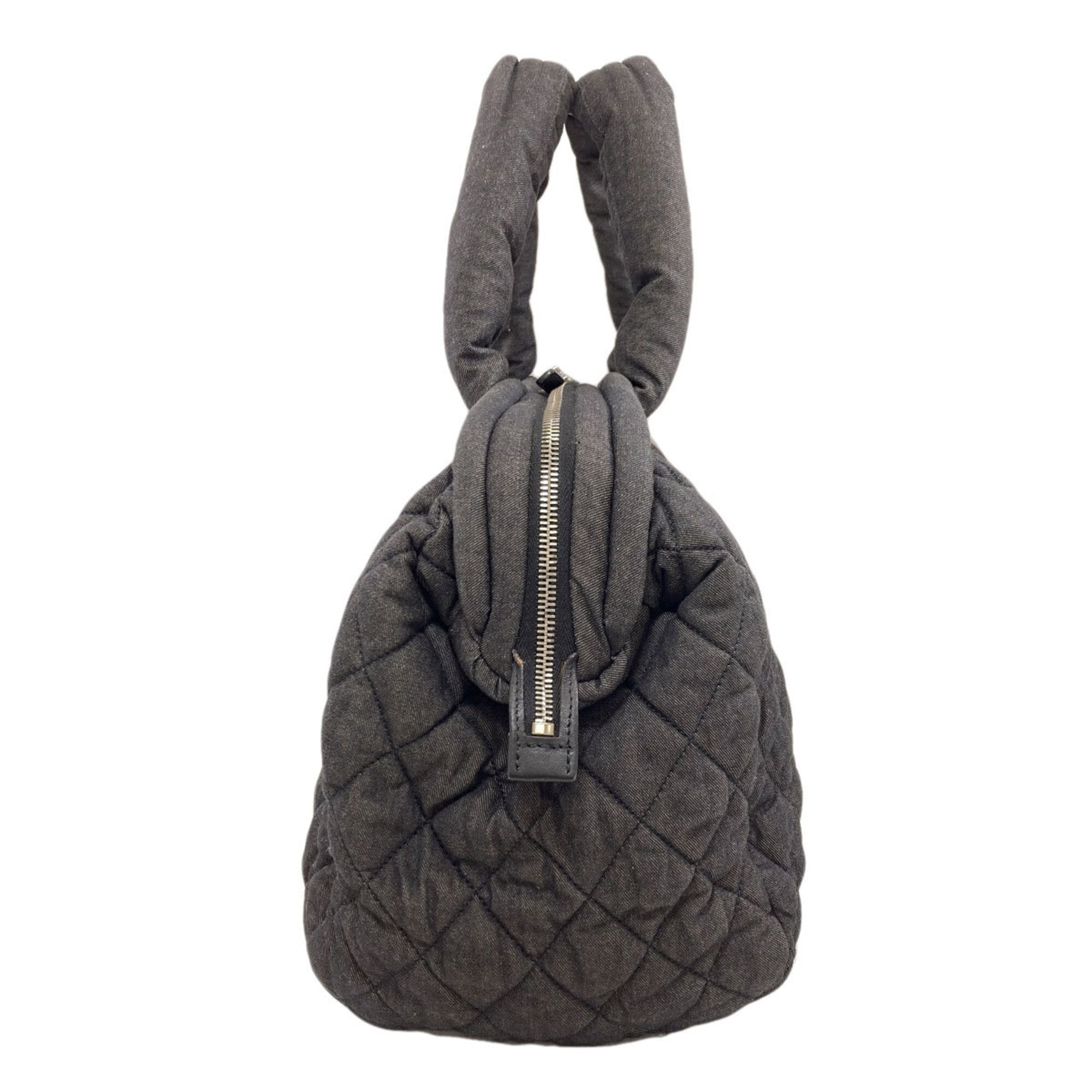 Chanel Denim Gray Denim Tote Bag (Pre-Owned)