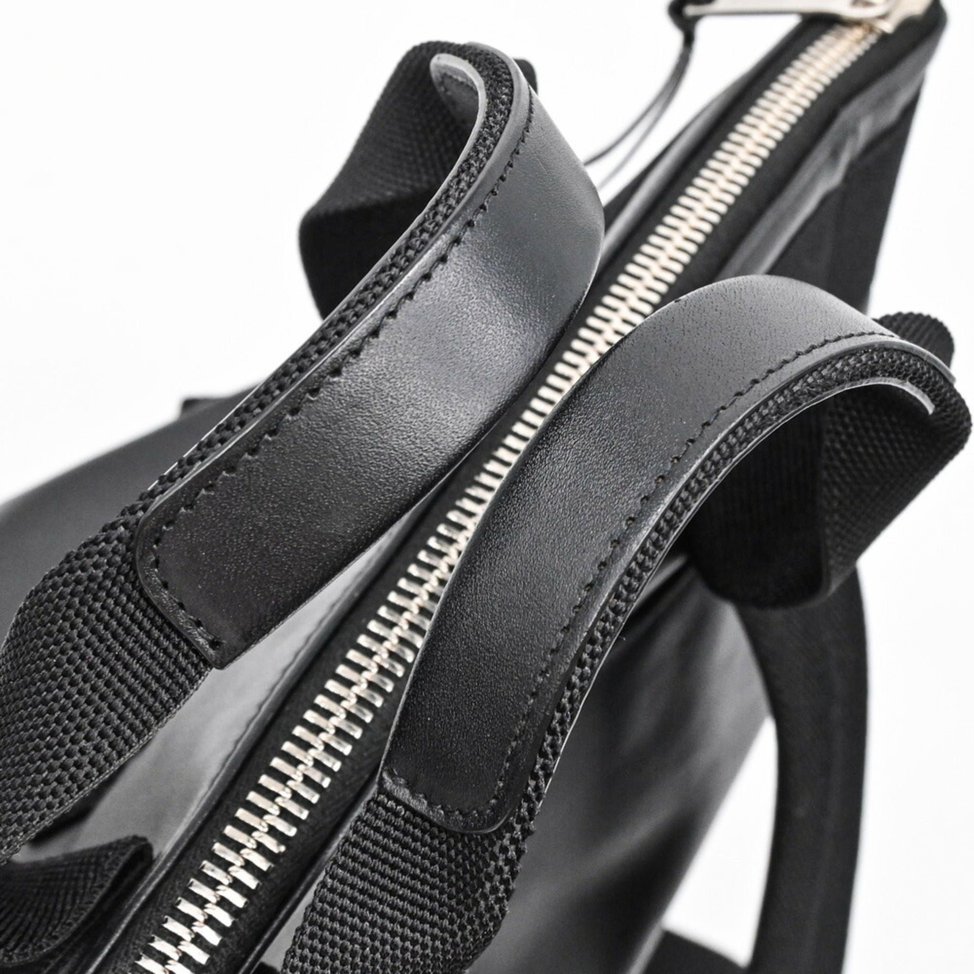 Yves Saint Laurent Black Pvc Backpack (Pre-Owned)