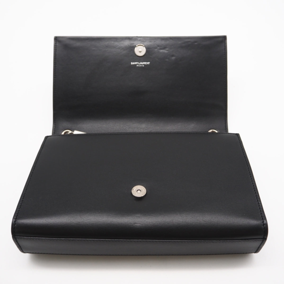 Saint Laurent Black Leather Shoulder Bag (Pre-Owned)