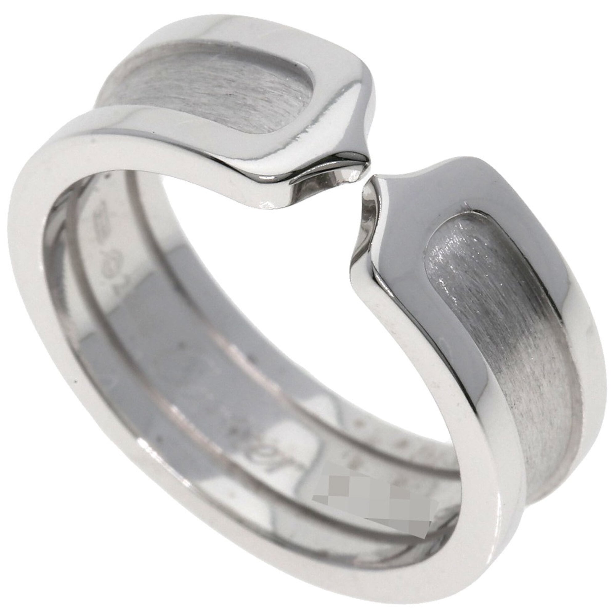 Cartier C2 White Gold (18K) Band Ring (Pre-Owned)
