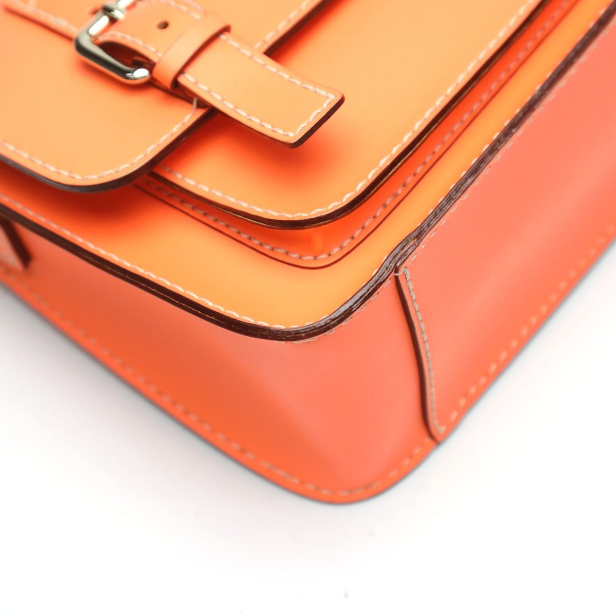 Kate Spade Orange Leather Pochette Shoulder Bag (Pre-Owned)