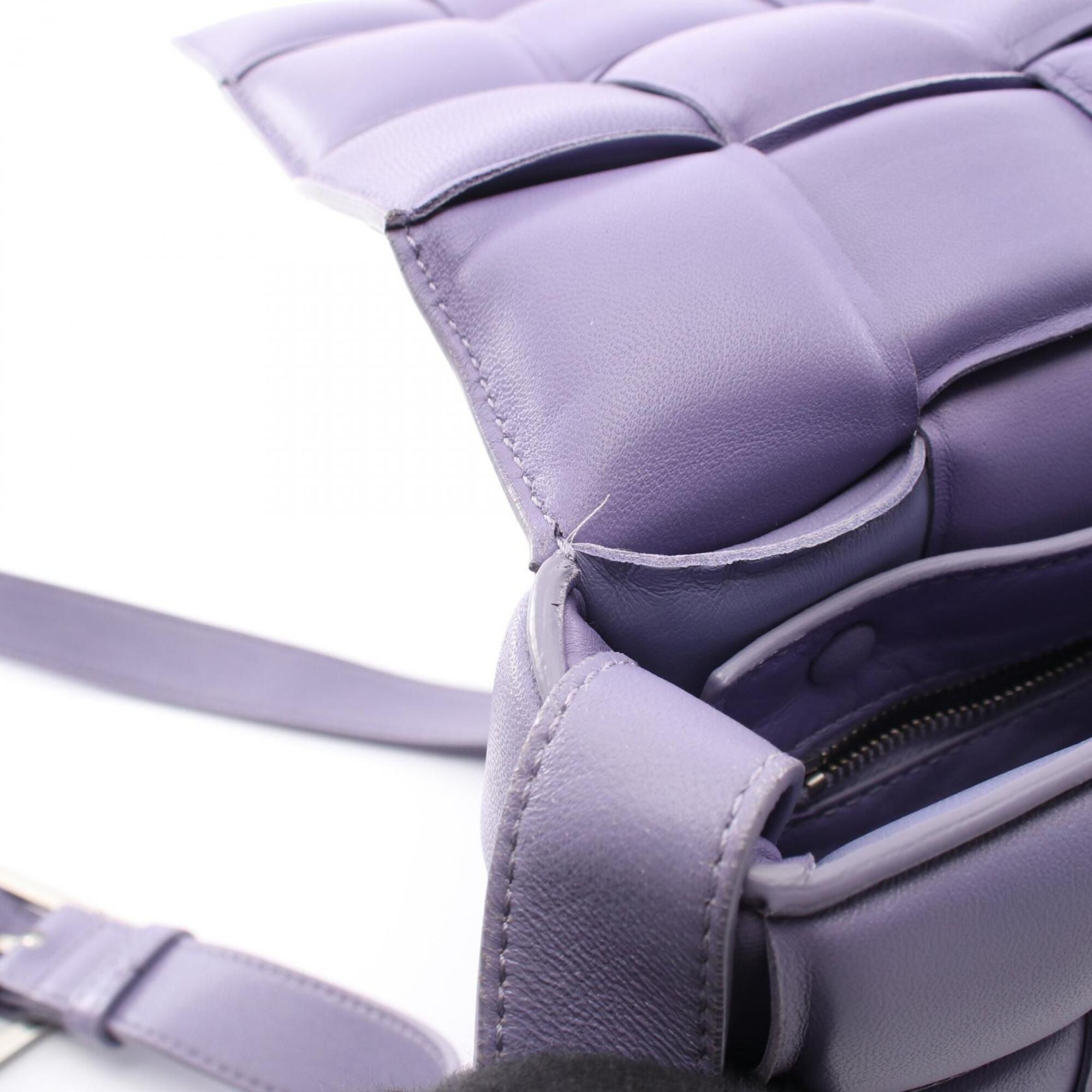 Bottega Veneta Purple Intrecciato Handbag Shoulder Bag (Pre-Owned)